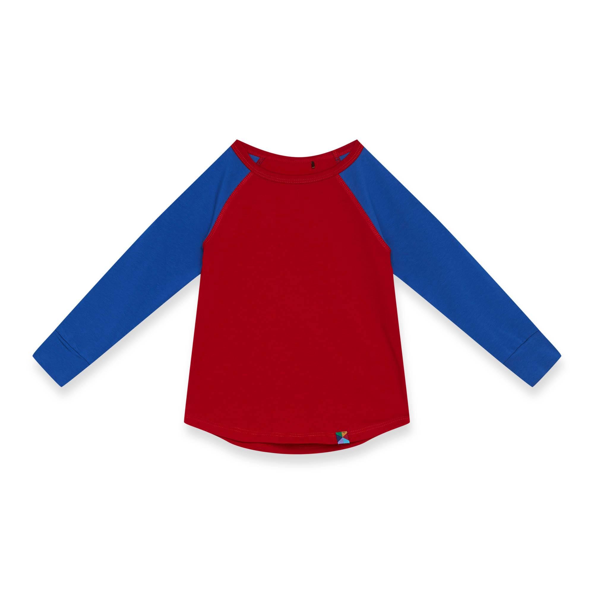 Red - blue baseball longsleeve shirt