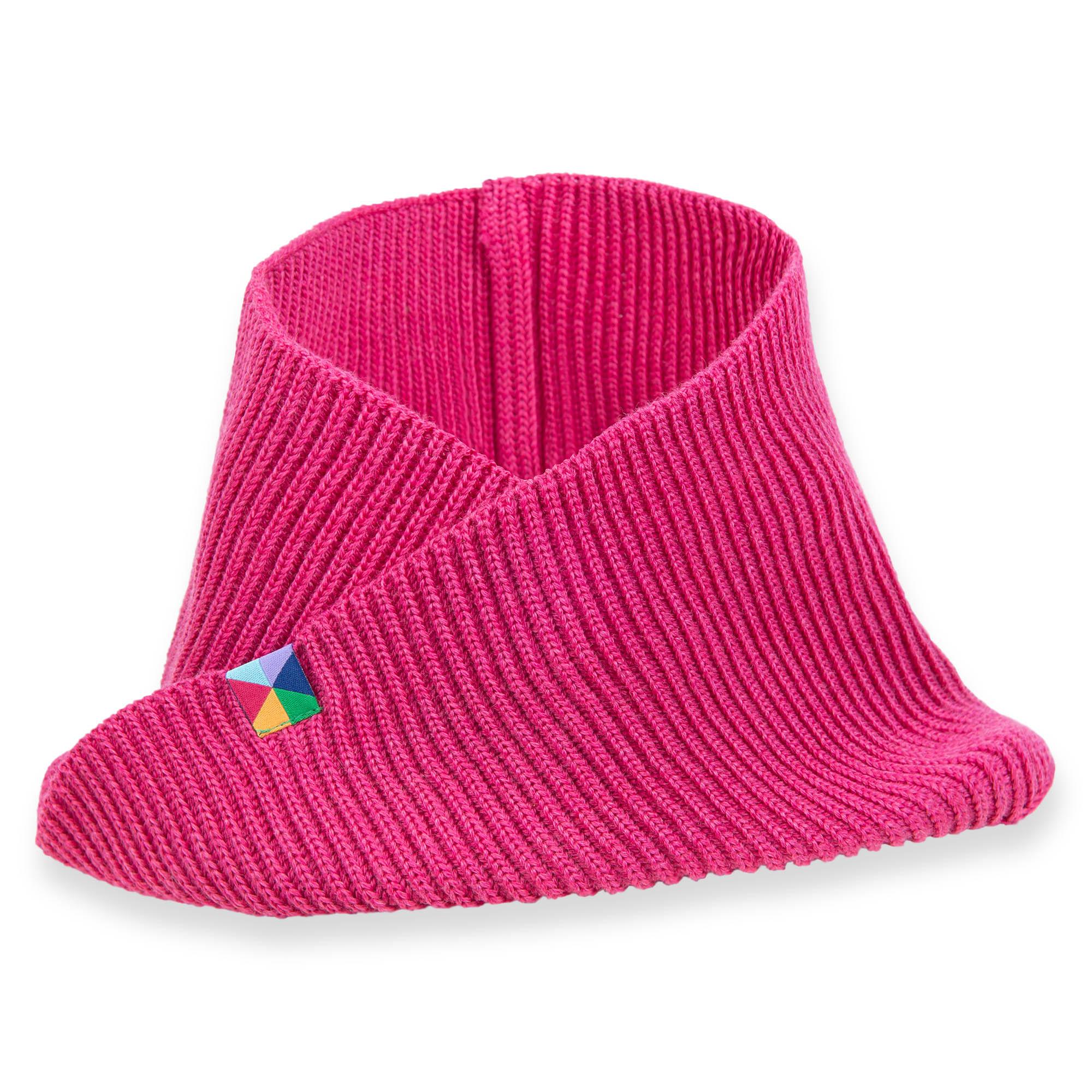 Pink merino wool neck warmer kids