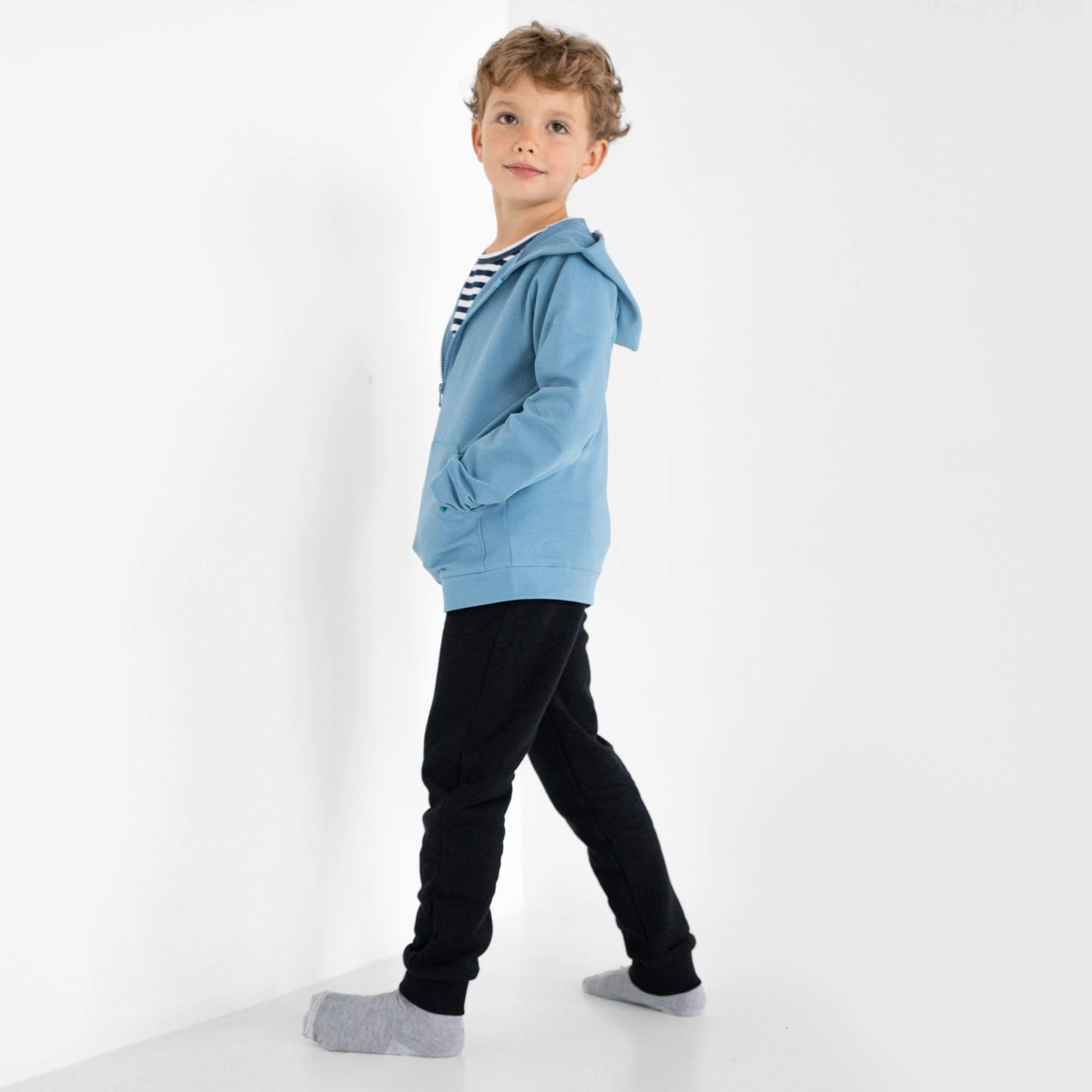 Black fleece-lined joggers kids