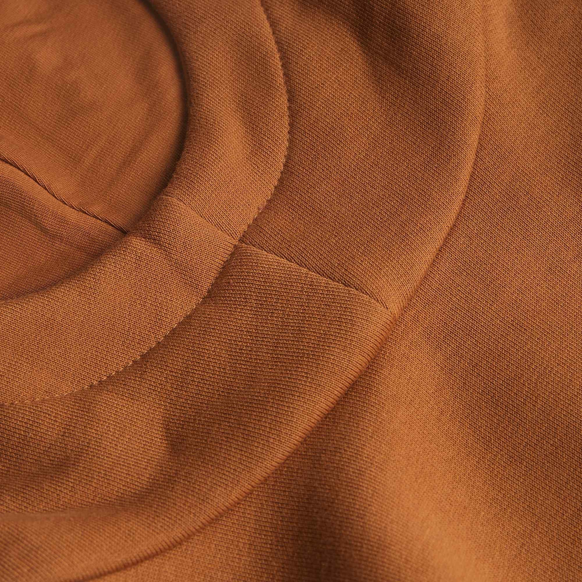 Caramel fleece-lined pullover hoodie