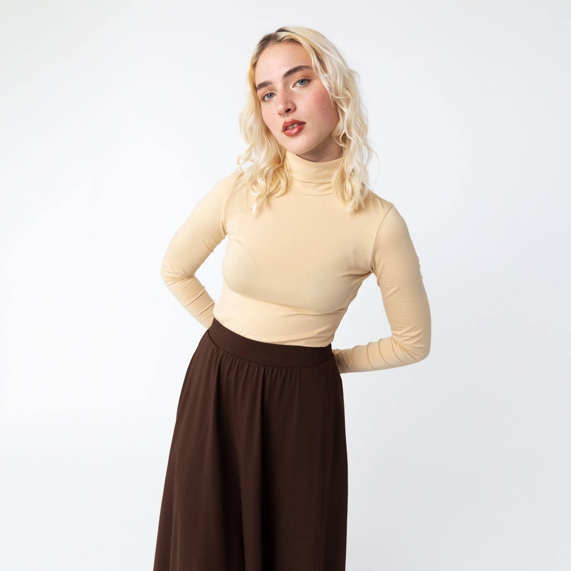 Beige turtleneck Women