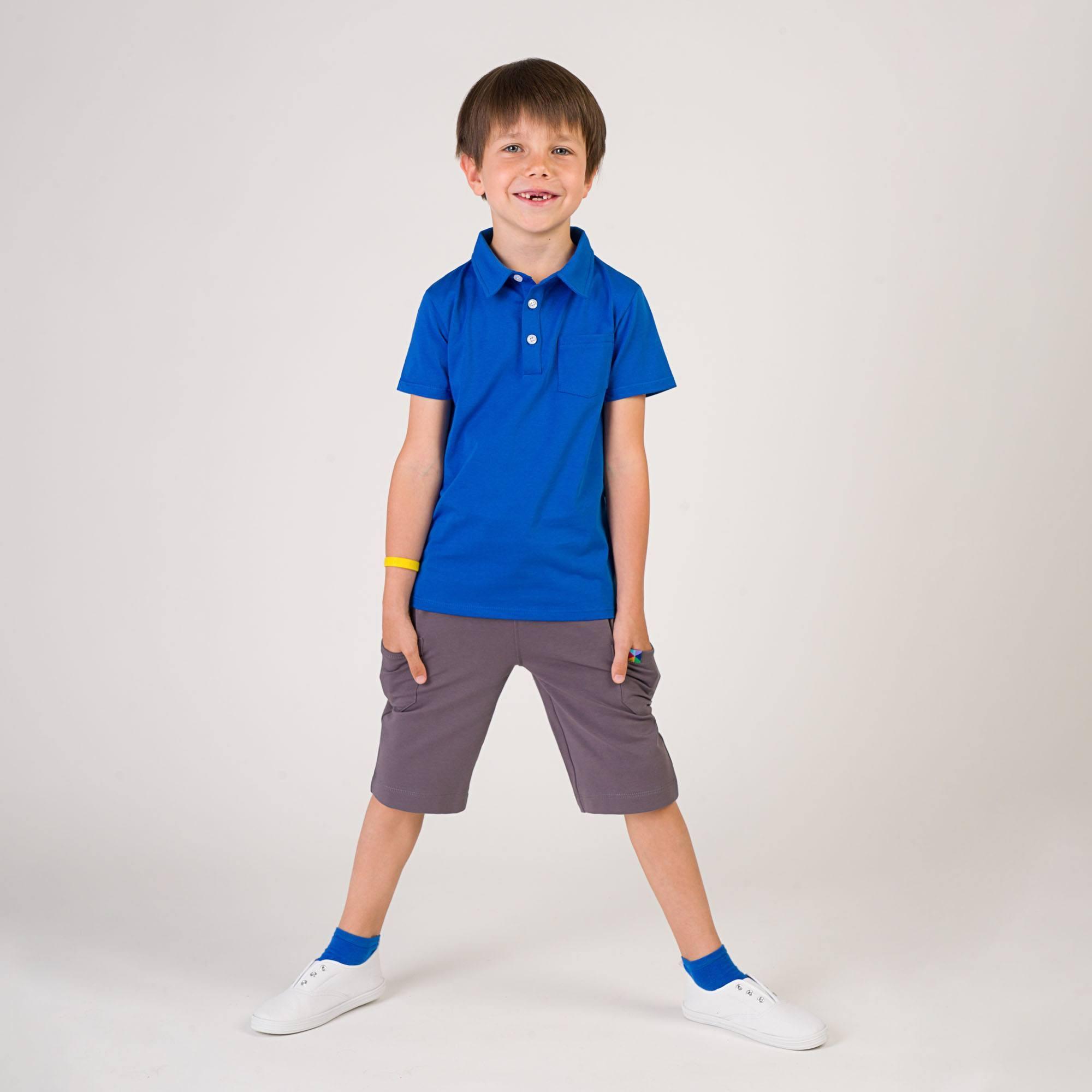 Blue polo T-shirt