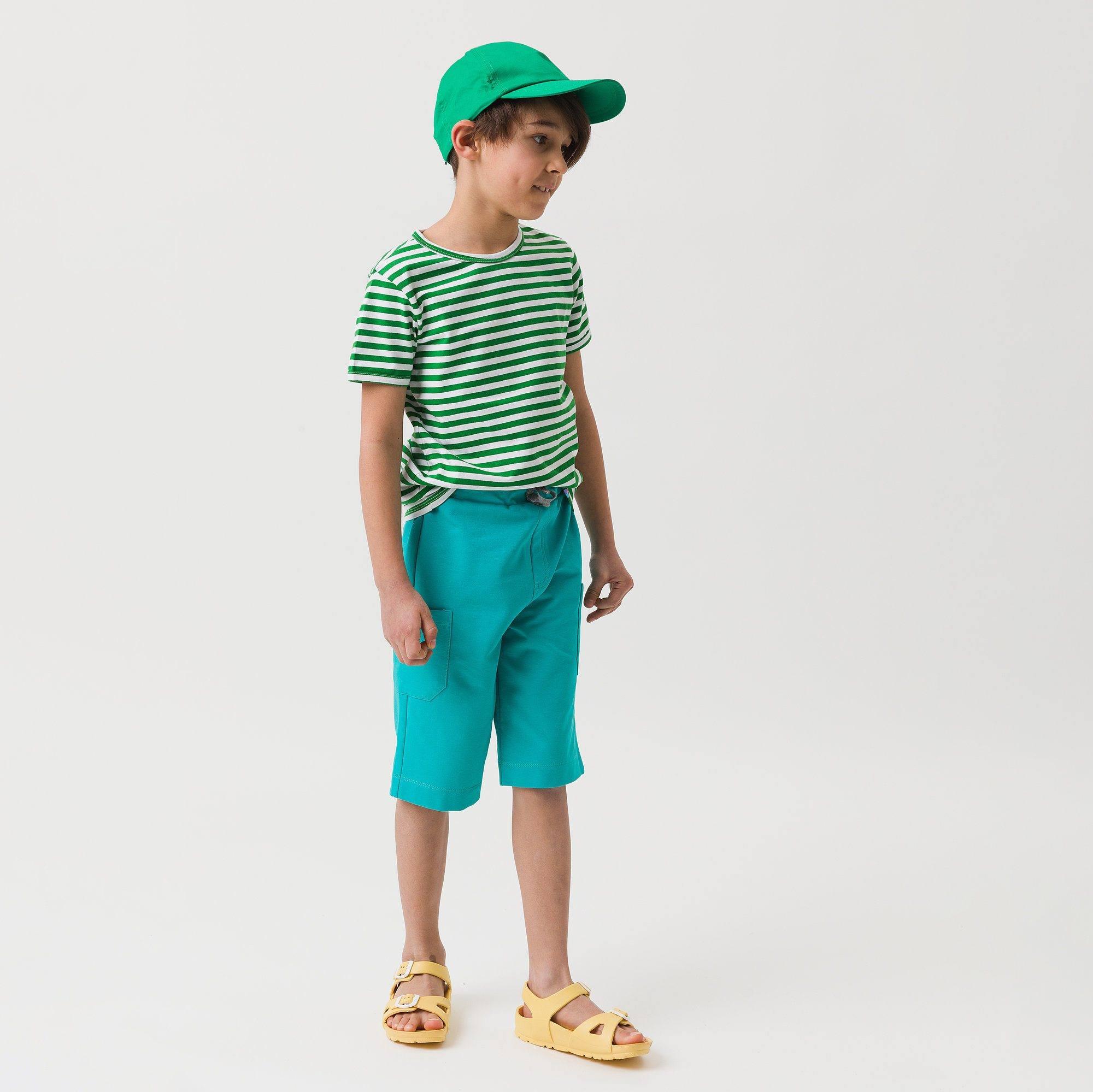 Turquoise cargo shorts