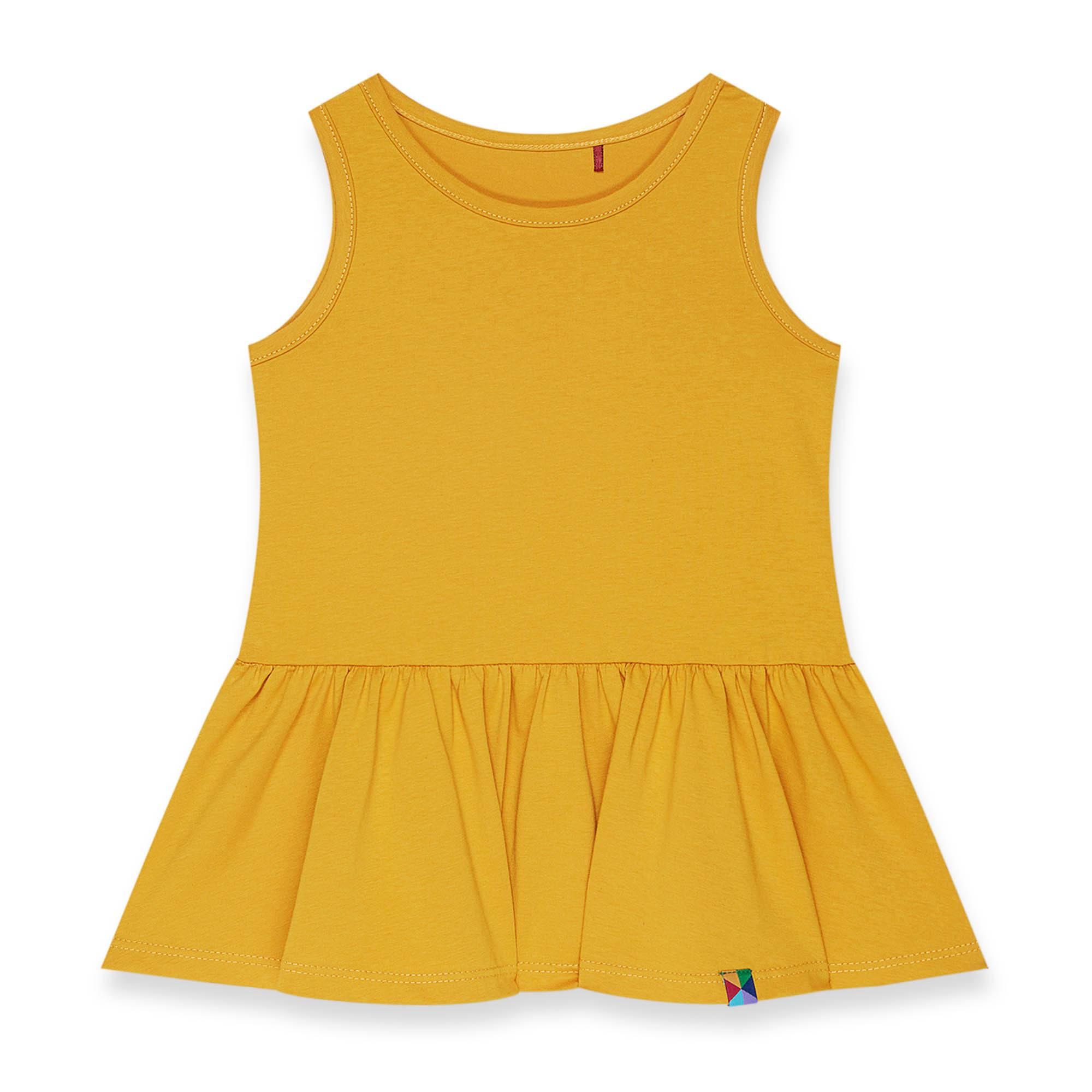 Mustard sleeveless dress