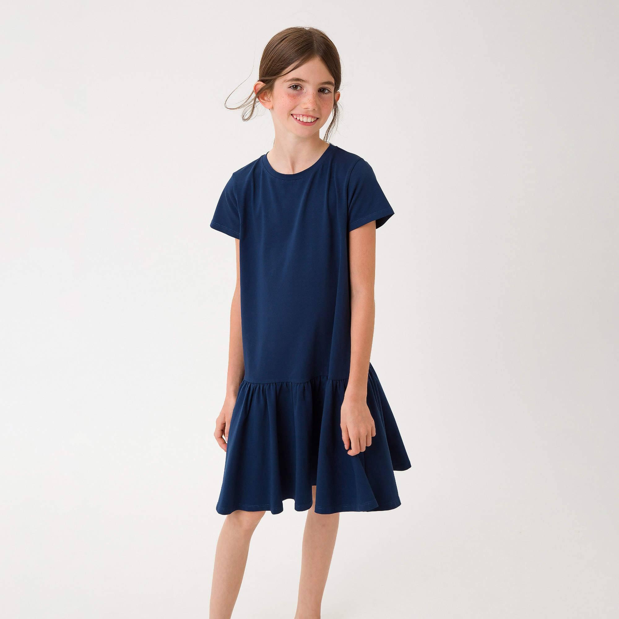 Navy blue frill dress Junior