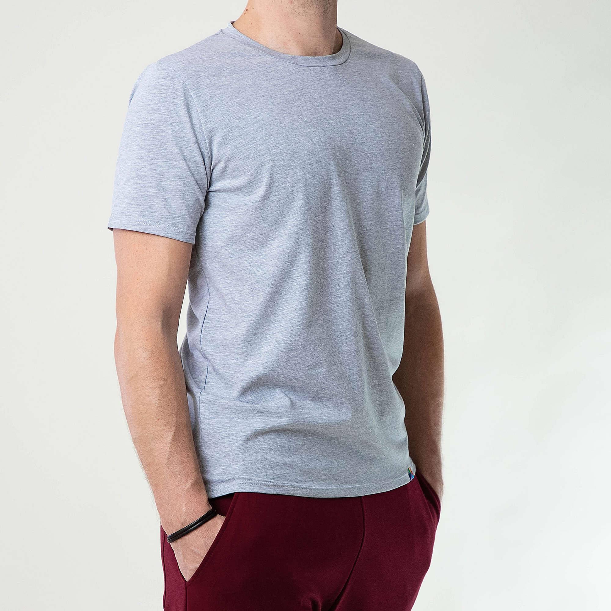 Grey melange T-shirt Men