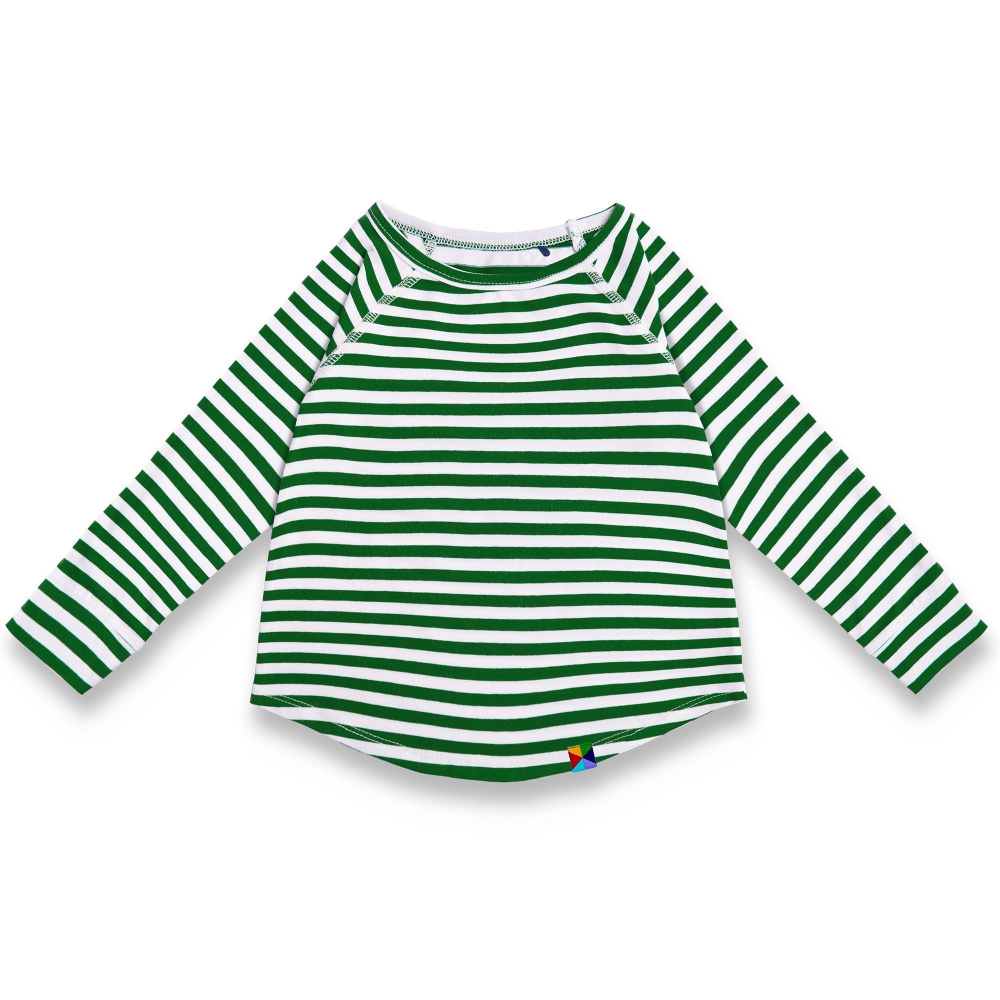 Green stripes long sleeve shirt