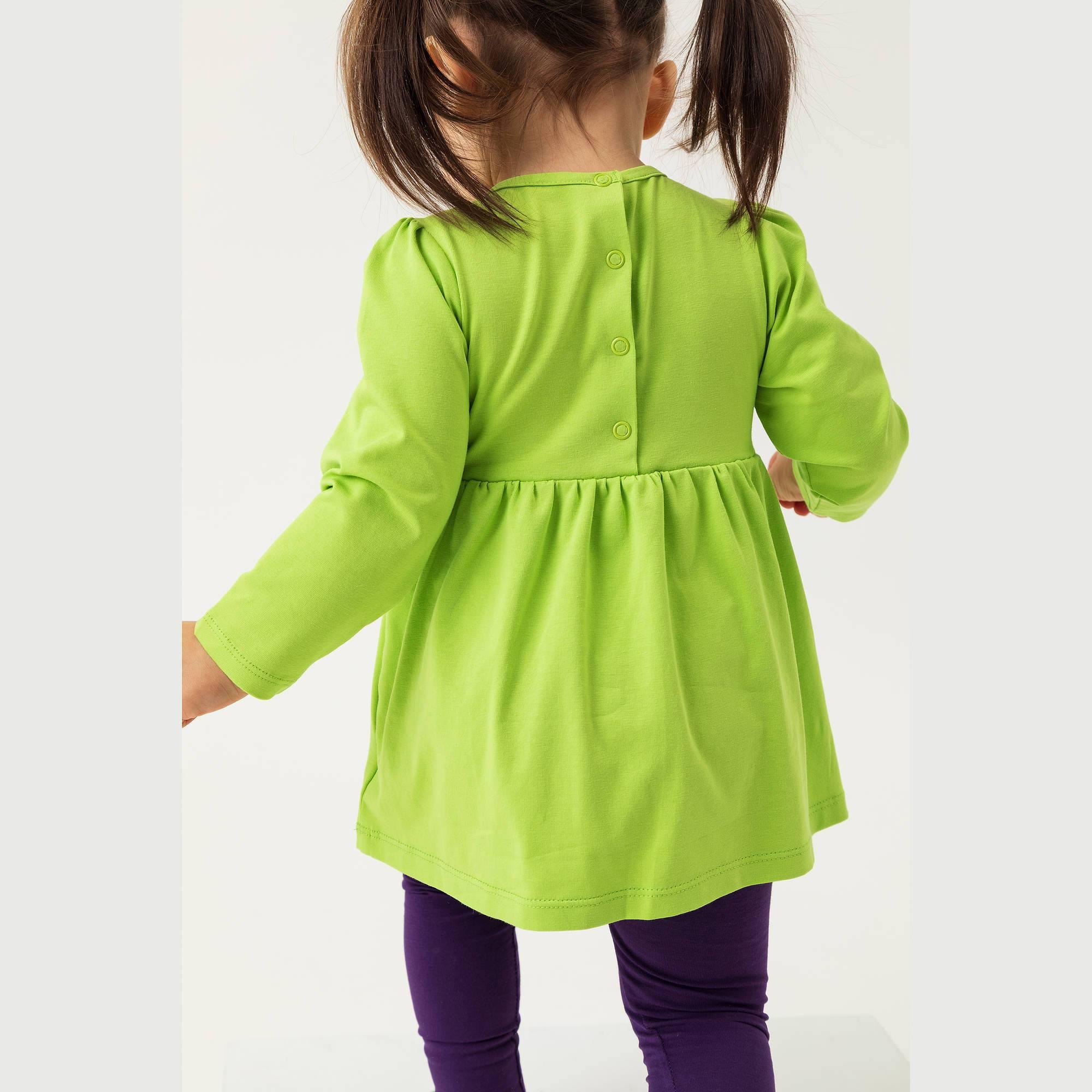 Lime green long sleeve bodysuit dress