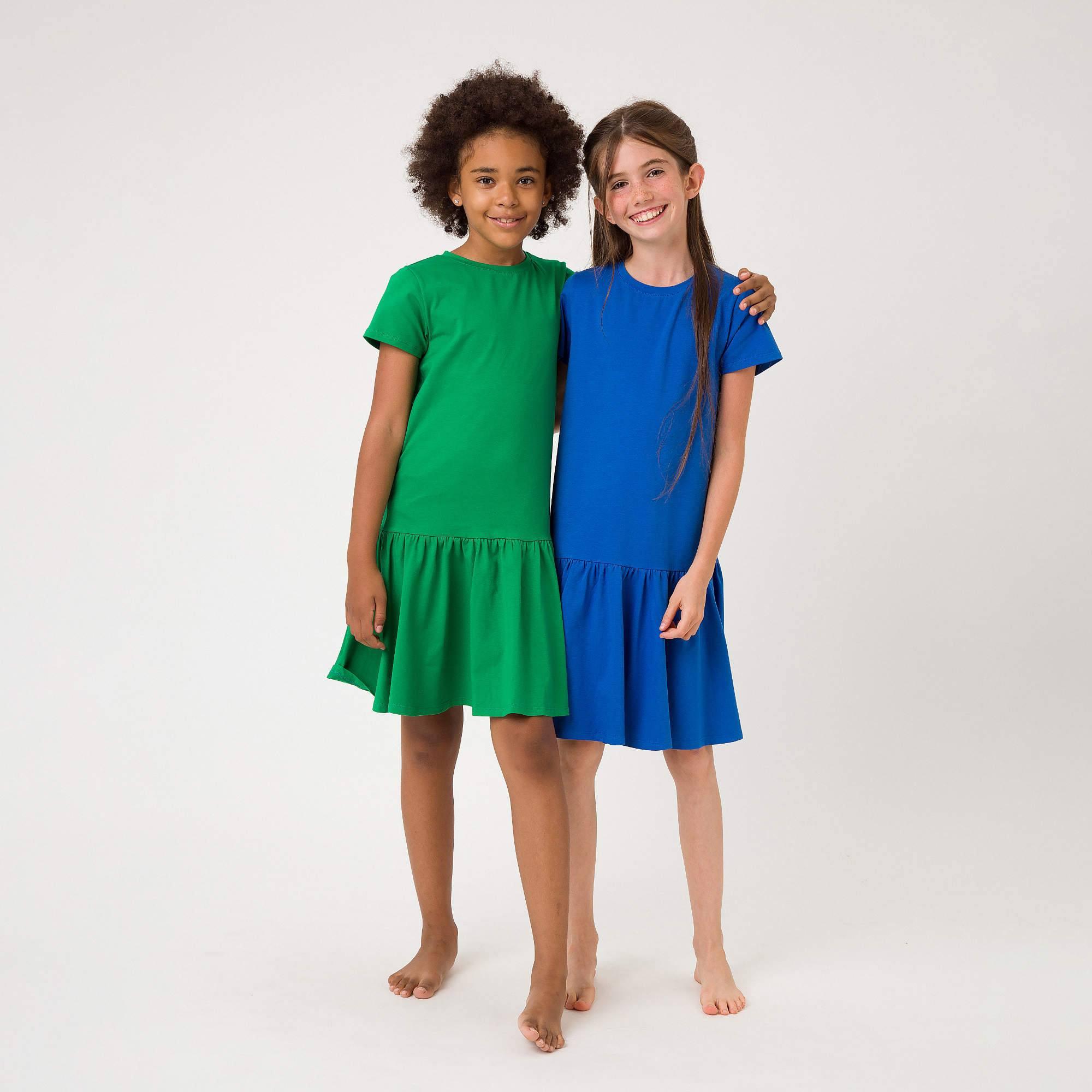 Blue frill dress Junior