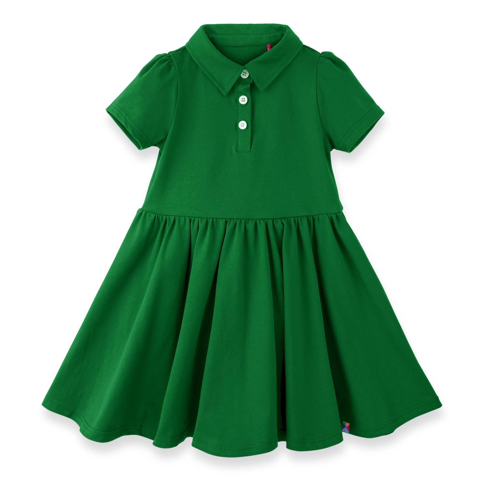 Green polo dress