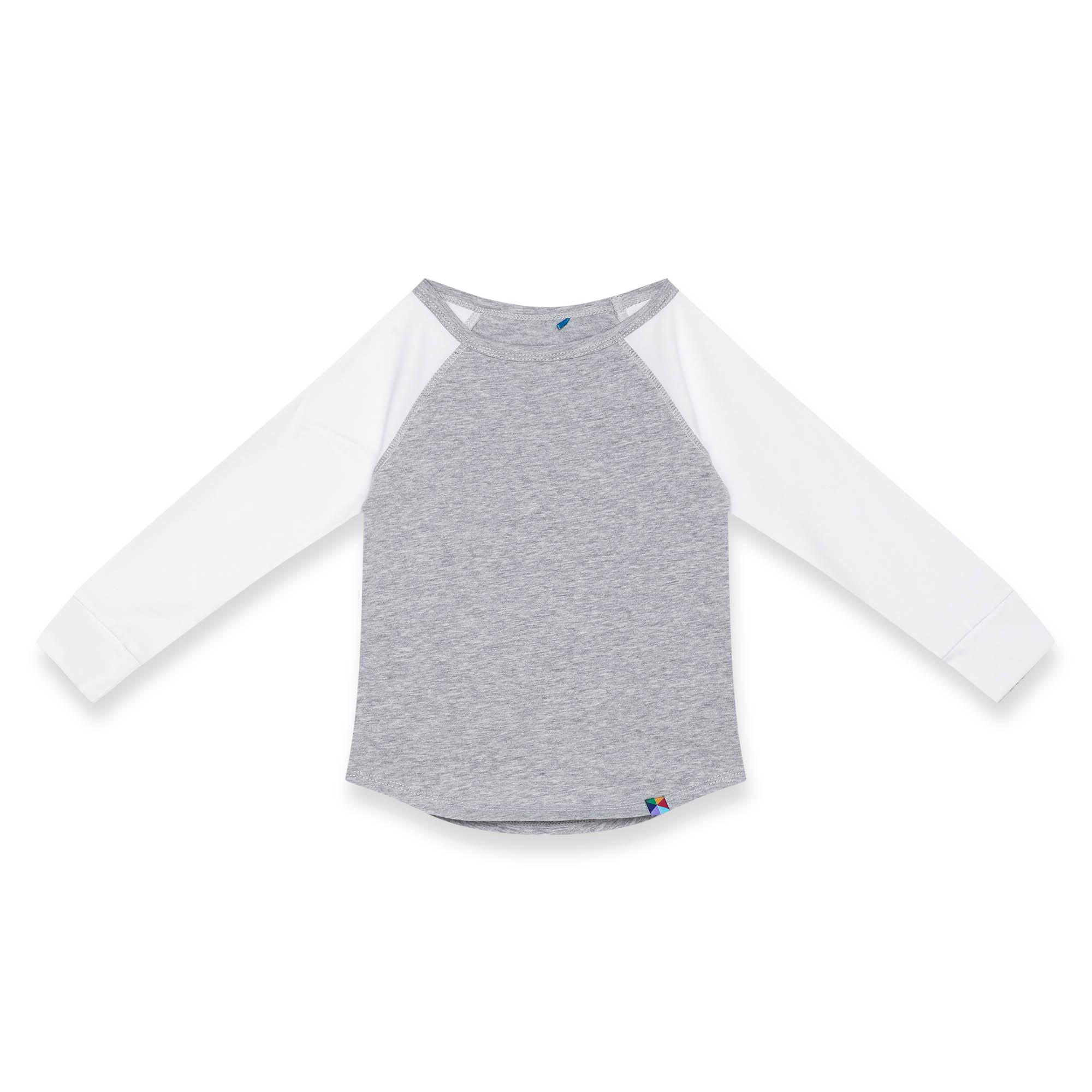 Grey - white baseball longsleeve shirt