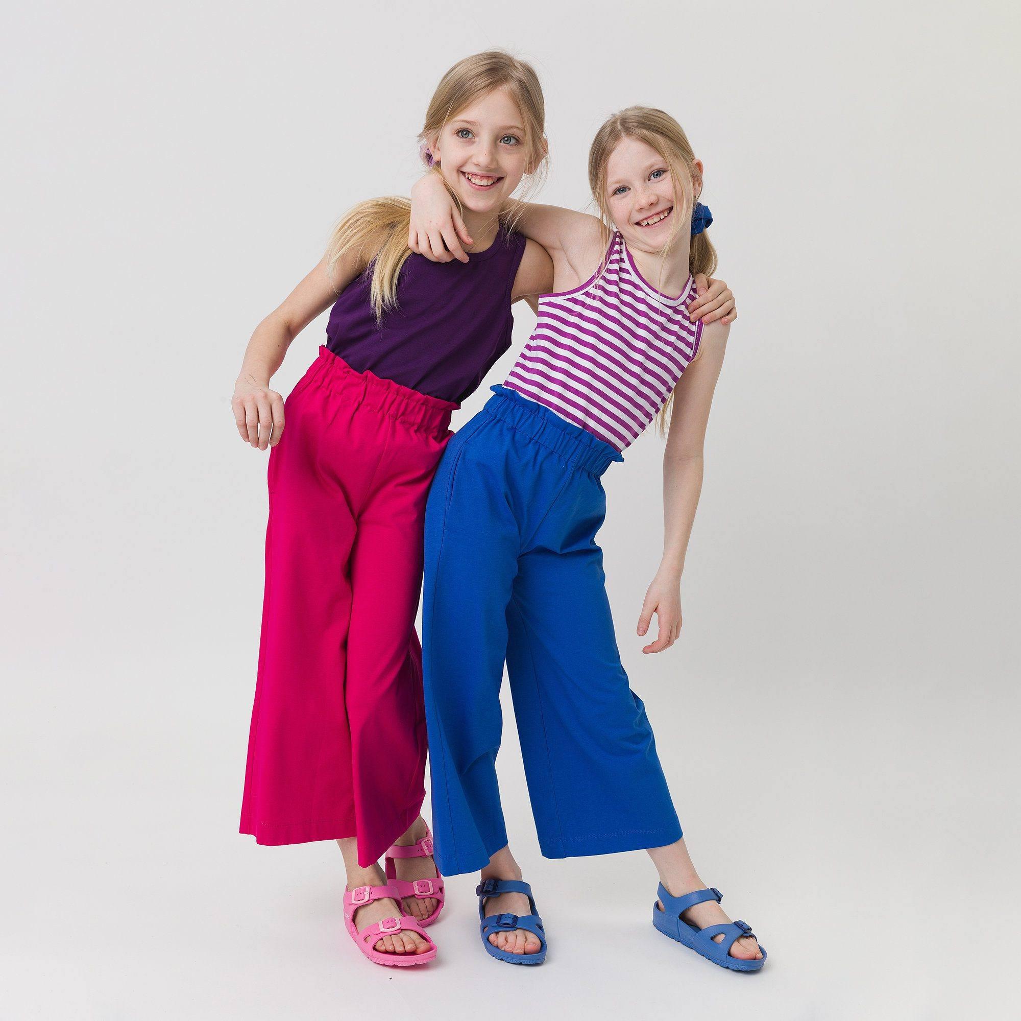 Blue culotte trousers