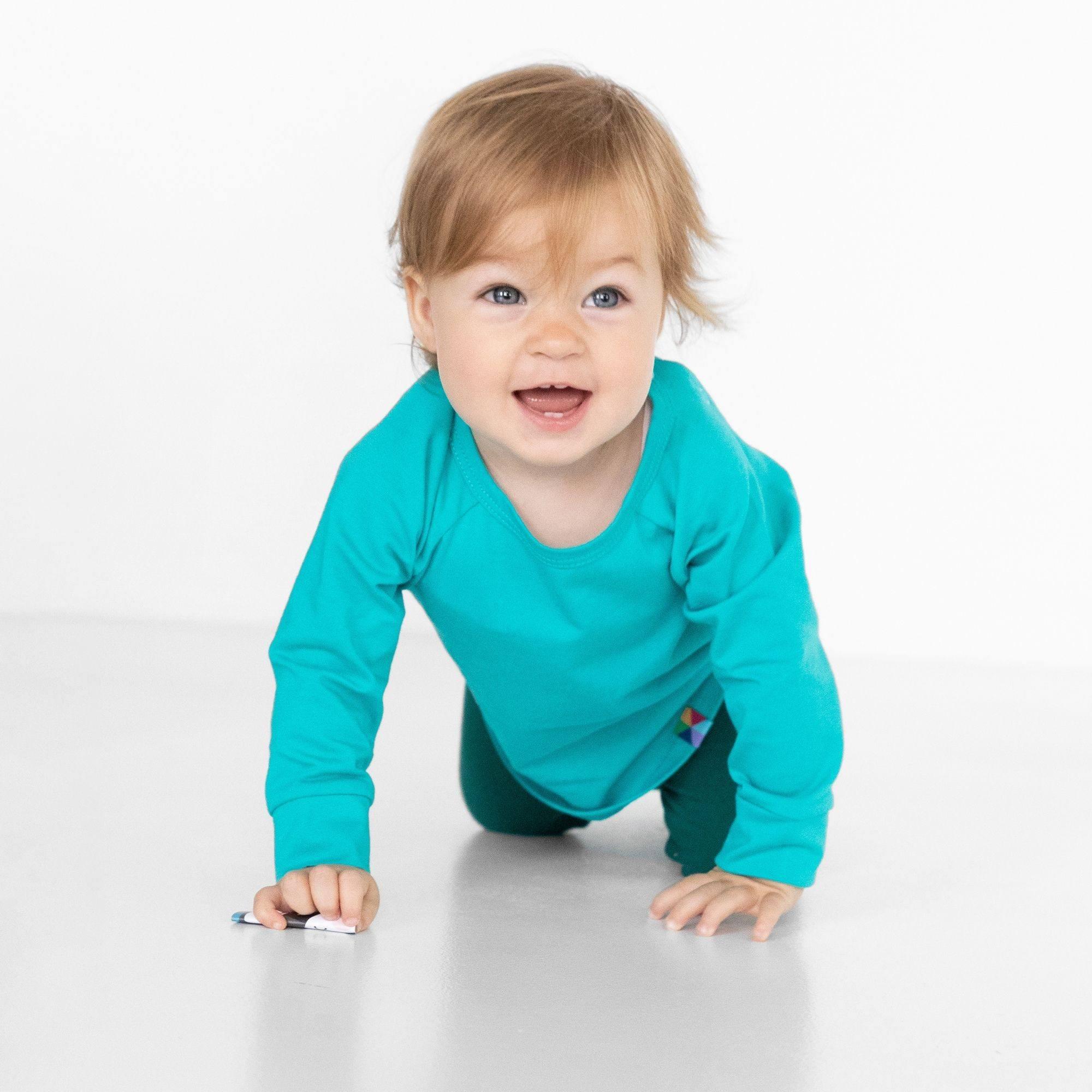 Turquoise longe sleeve shirt Baby