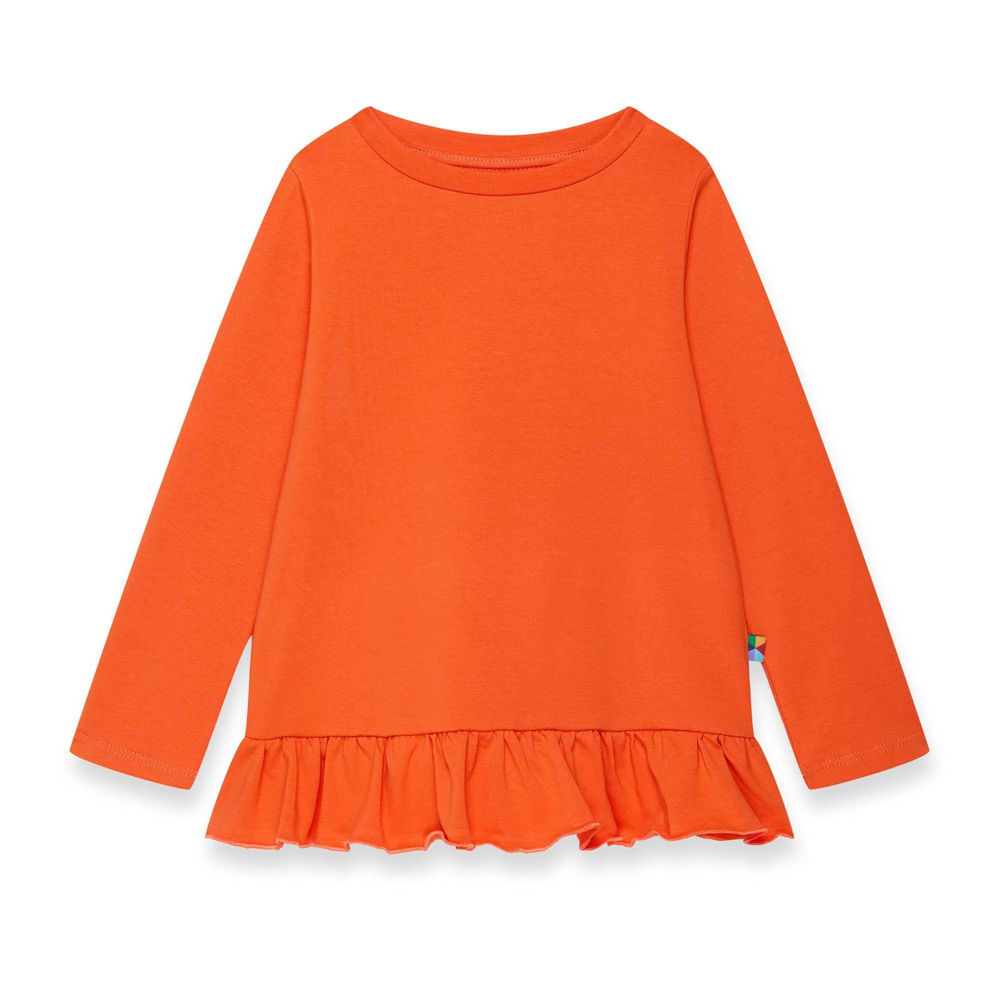 Orange frill blouse