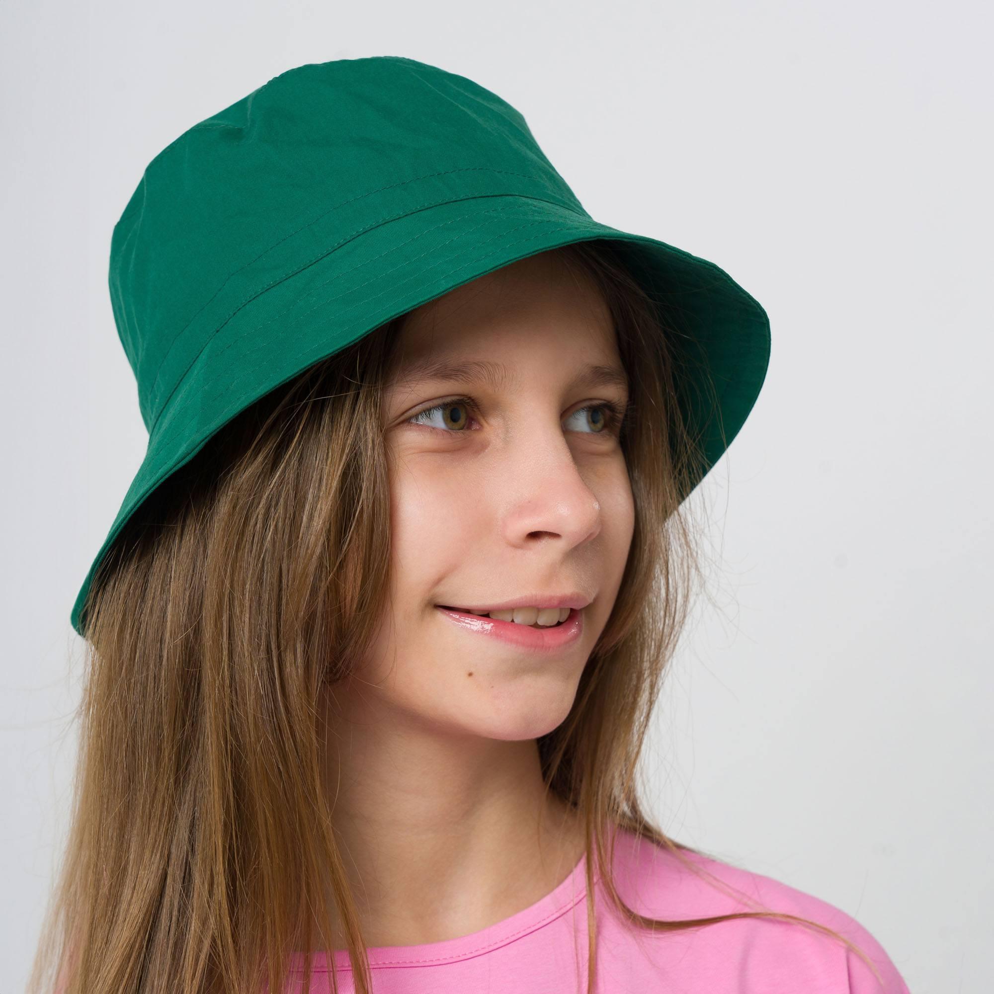 Bottle-green bucket hat