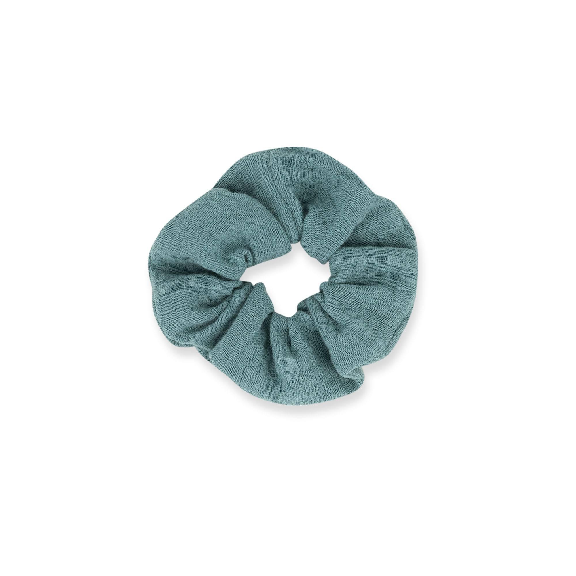 Navy blue muslin scrunchie set