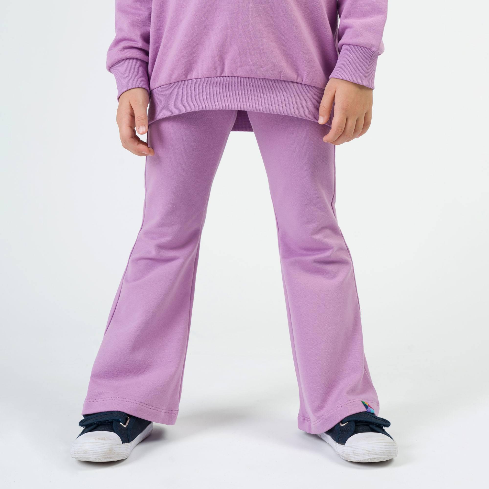 Light purple flared pants