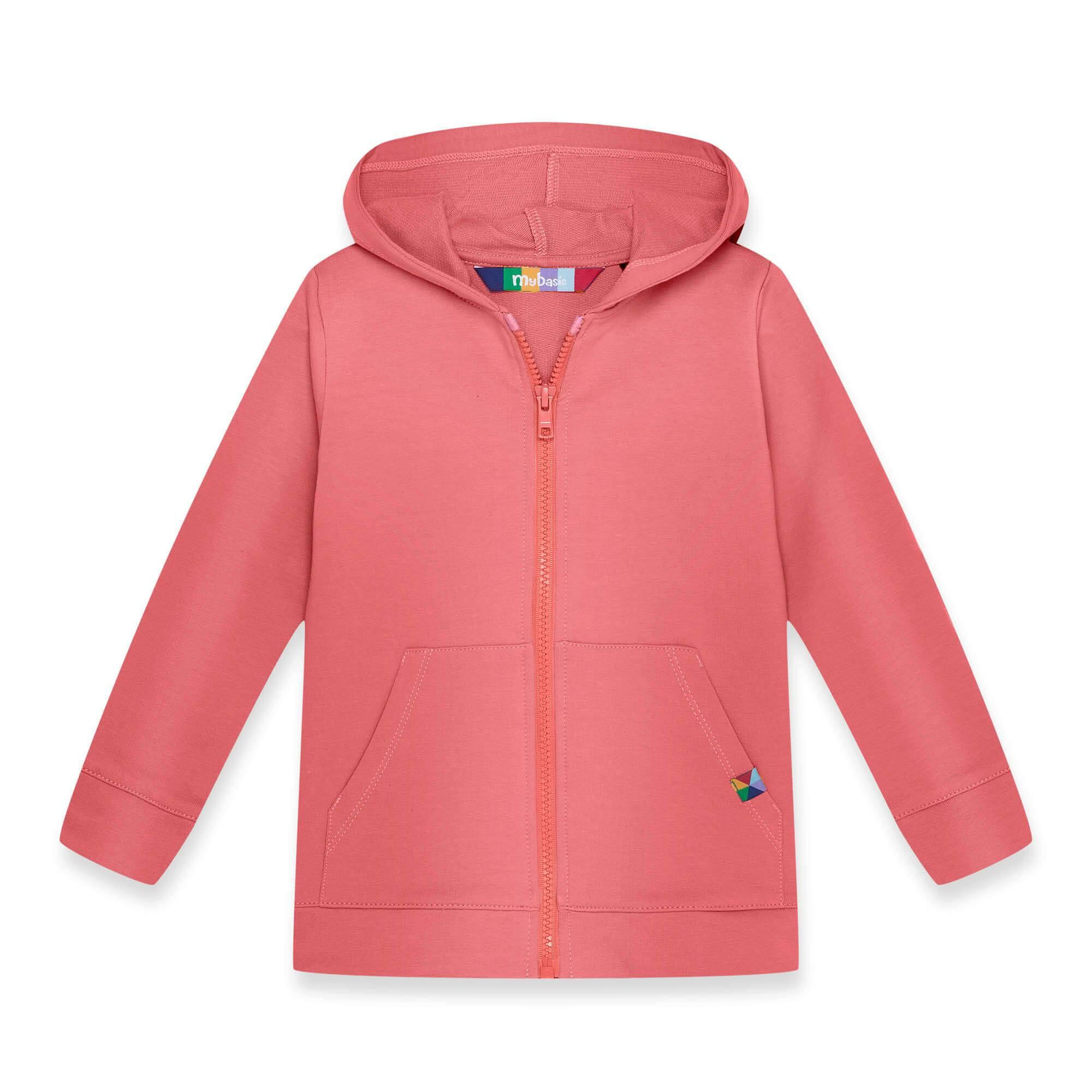 Coral zip-up hoodie