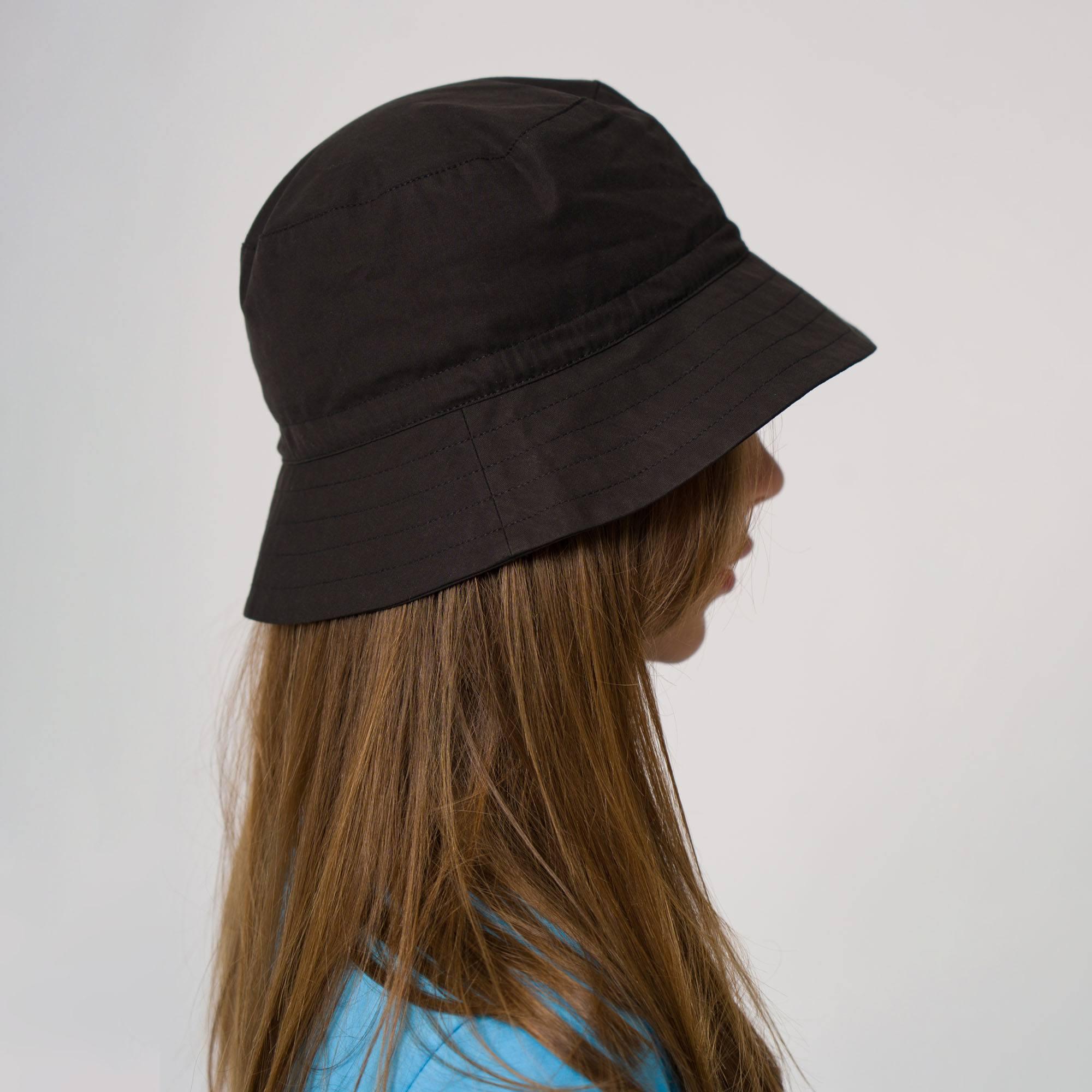 Black bucket hat