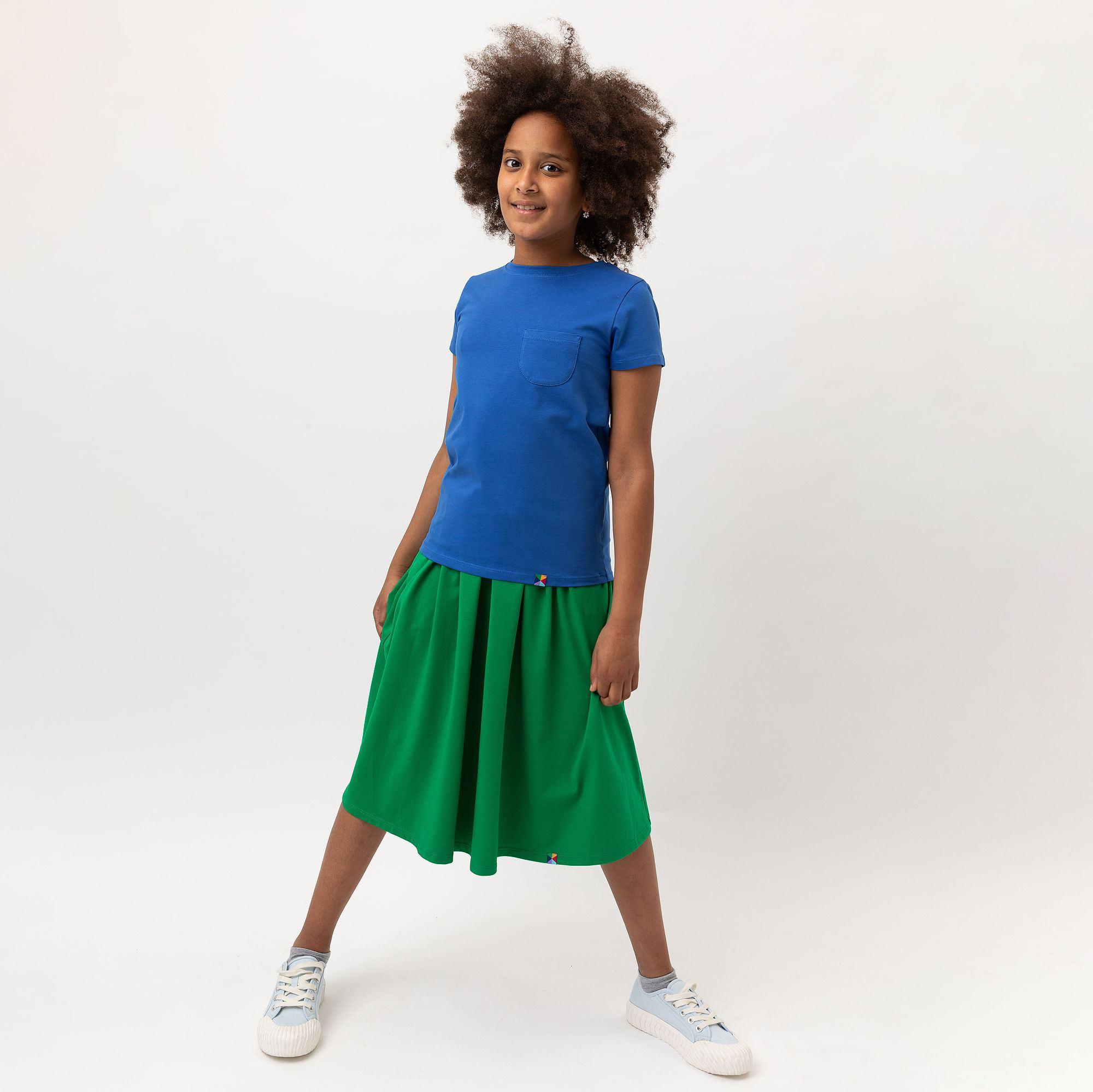 Blue T-shirt with a pocket Junior