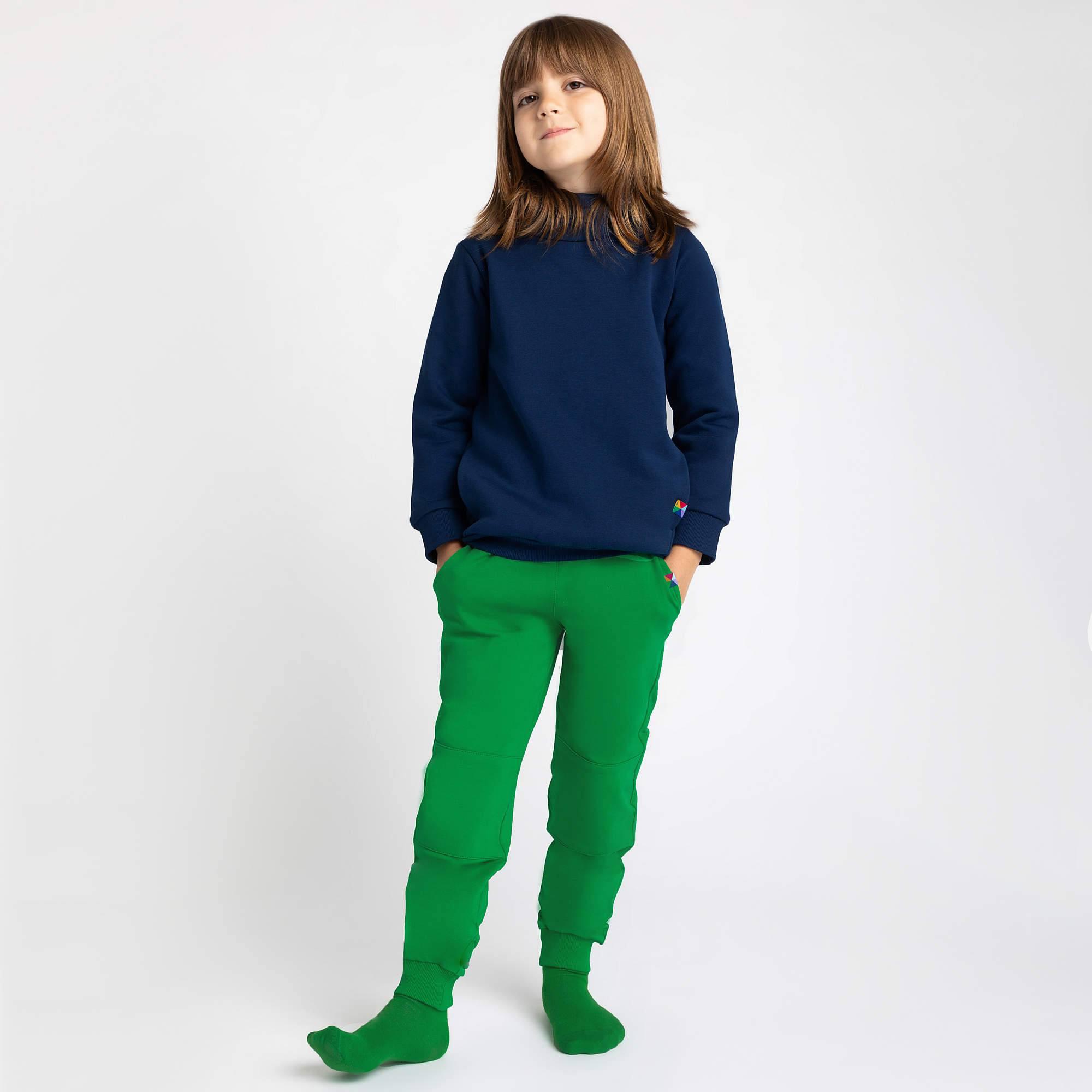 Green reinforced pants