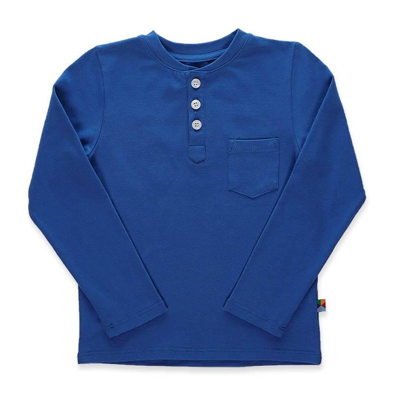 Blue henley longsleeve shirt