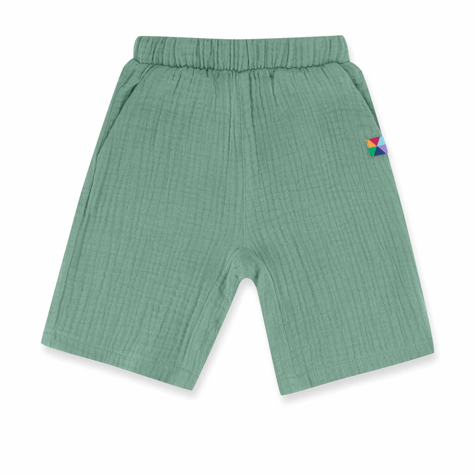 Celadon muslin shorts