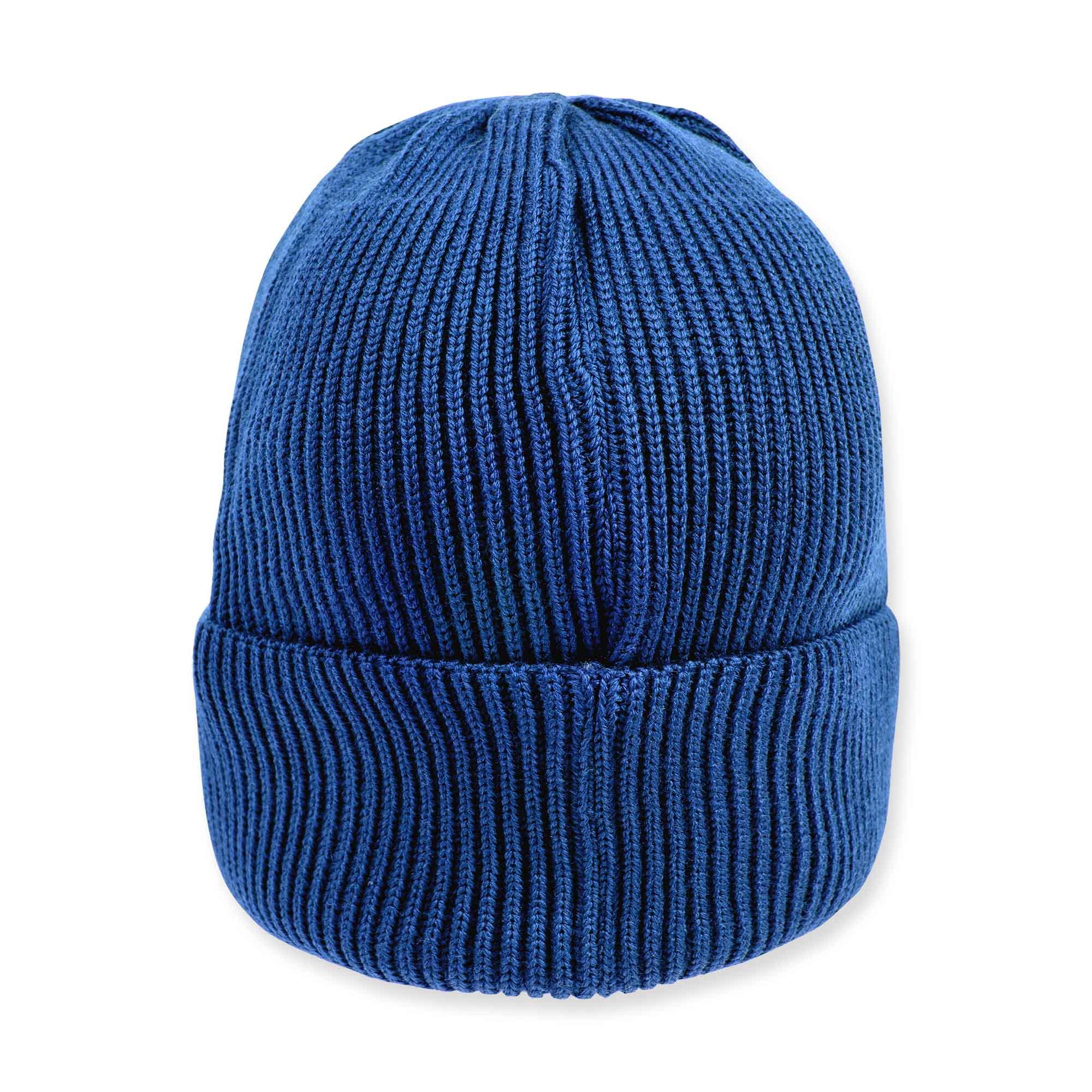 Blue merino wool hat kids