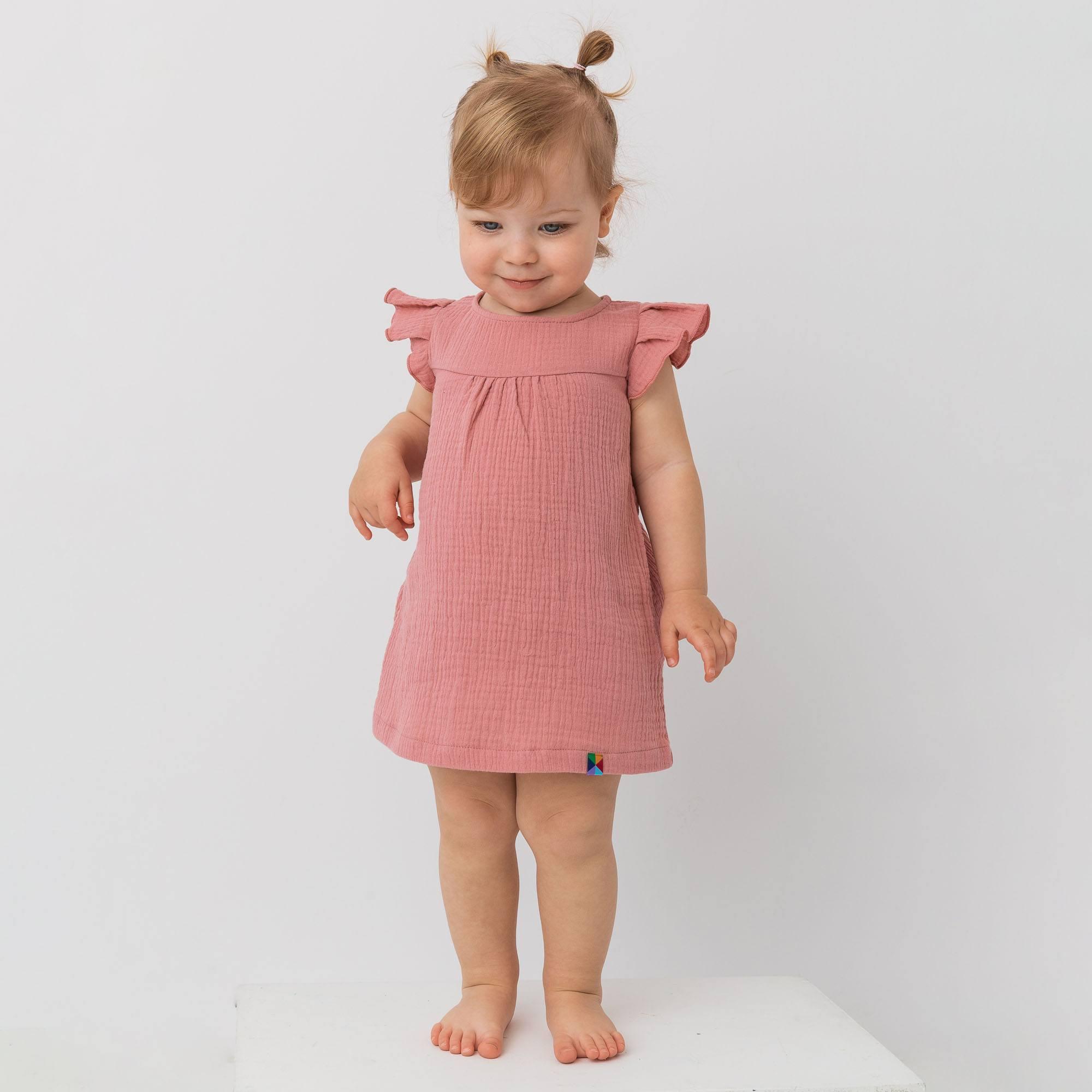 Pink muslin dress Baby