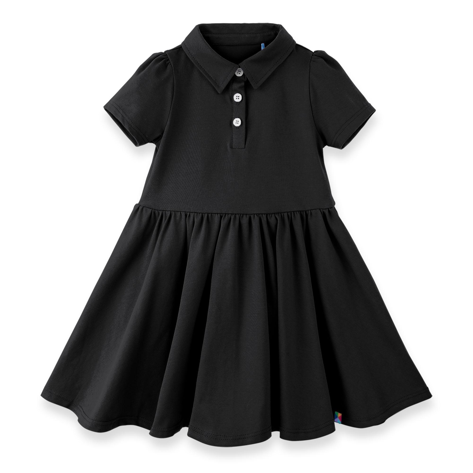 Black polo dress