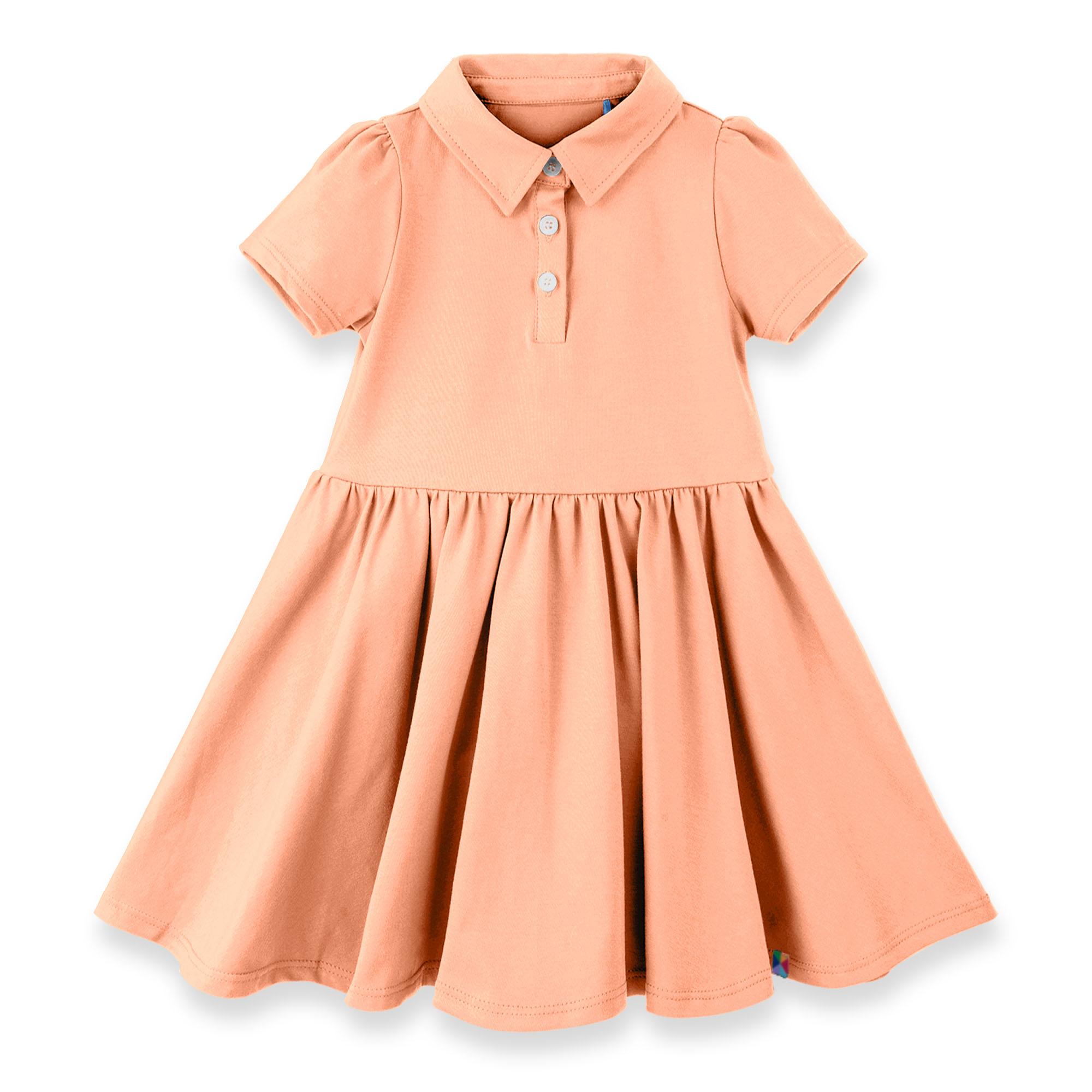 Apricot polo dress