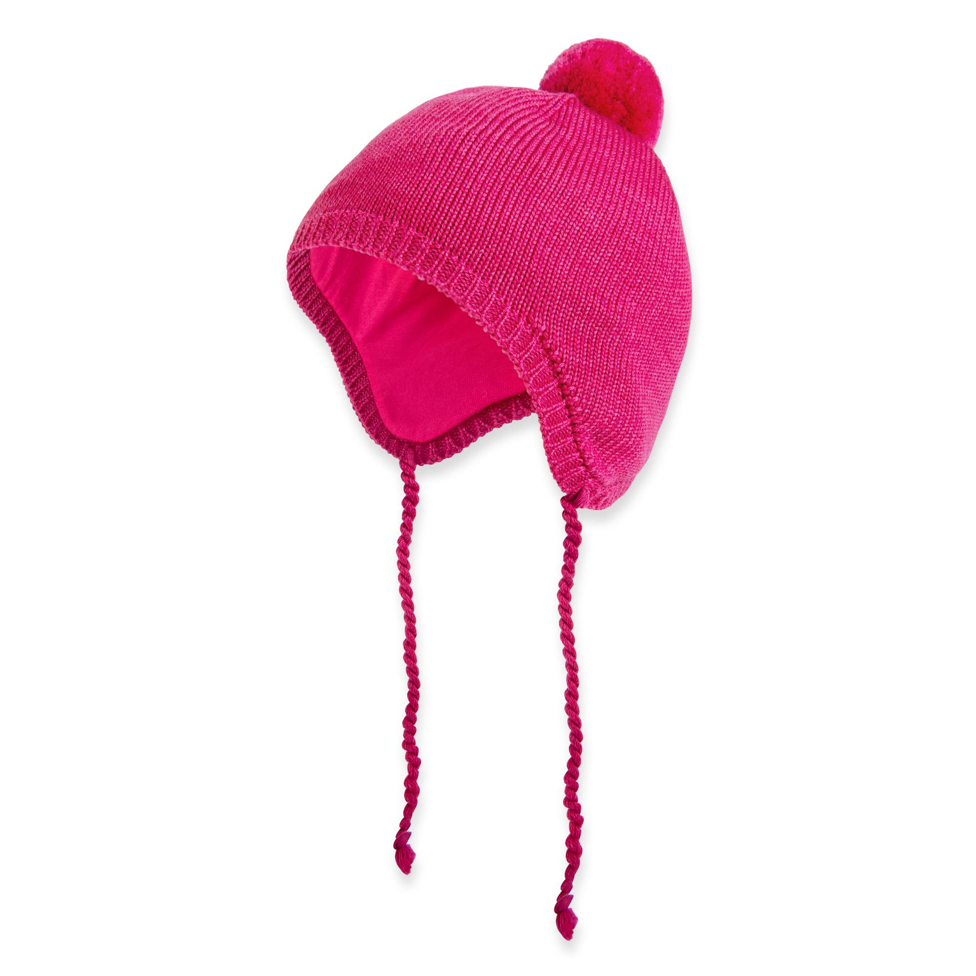 Pink merino wool hat Baby