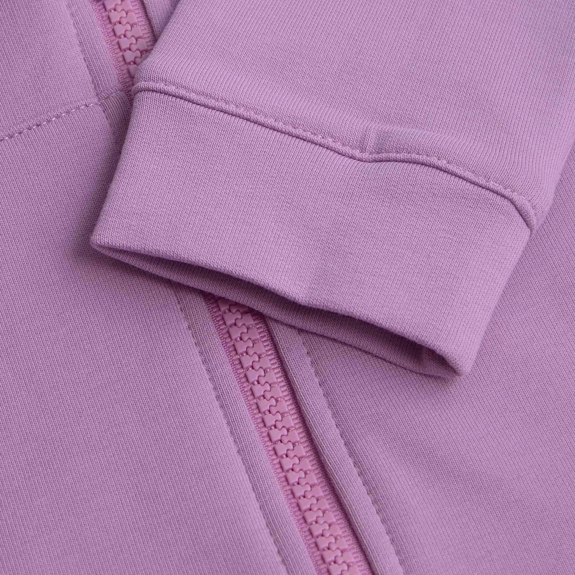 Light purple zip-up hoodie