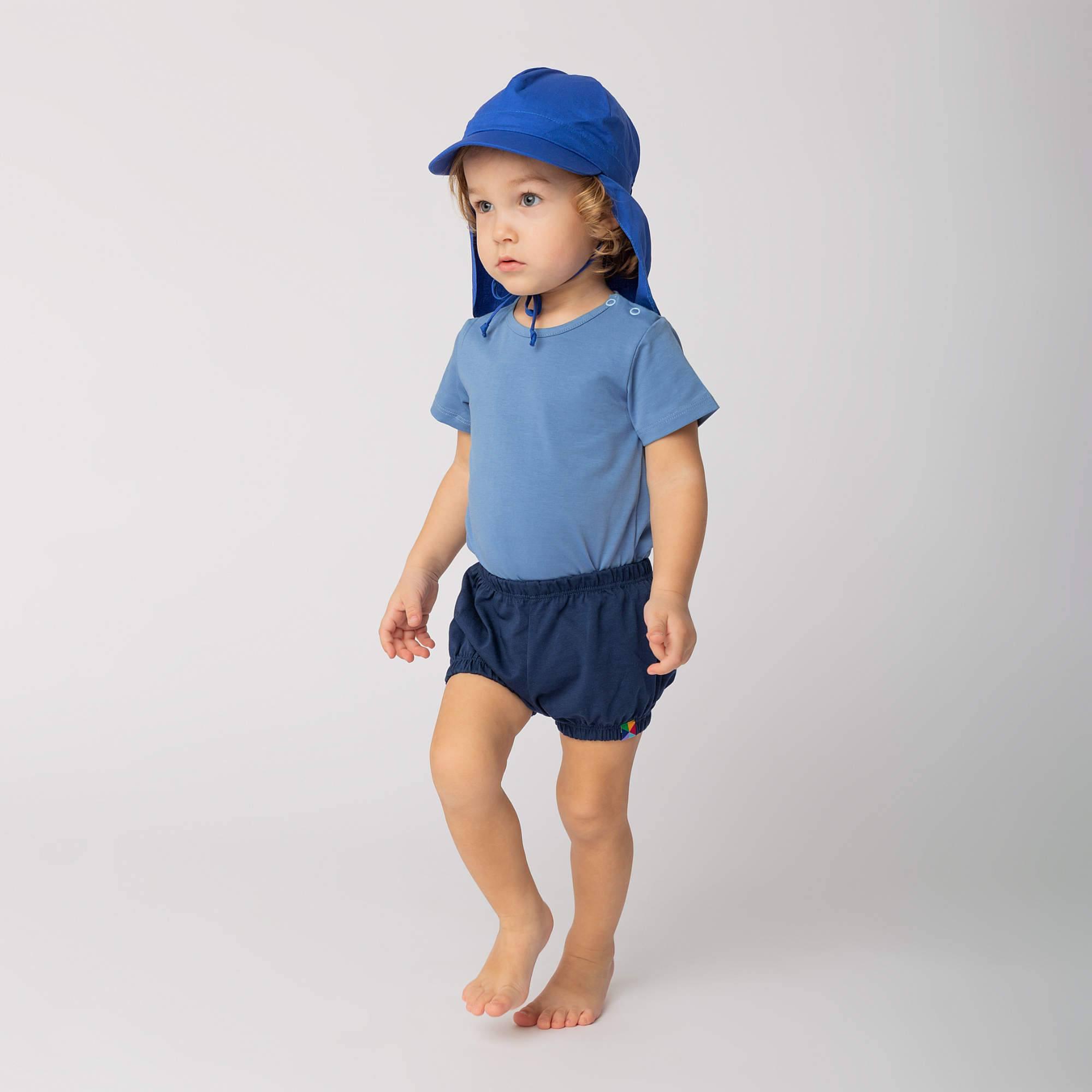 Sky blue short sleeve bodysuit