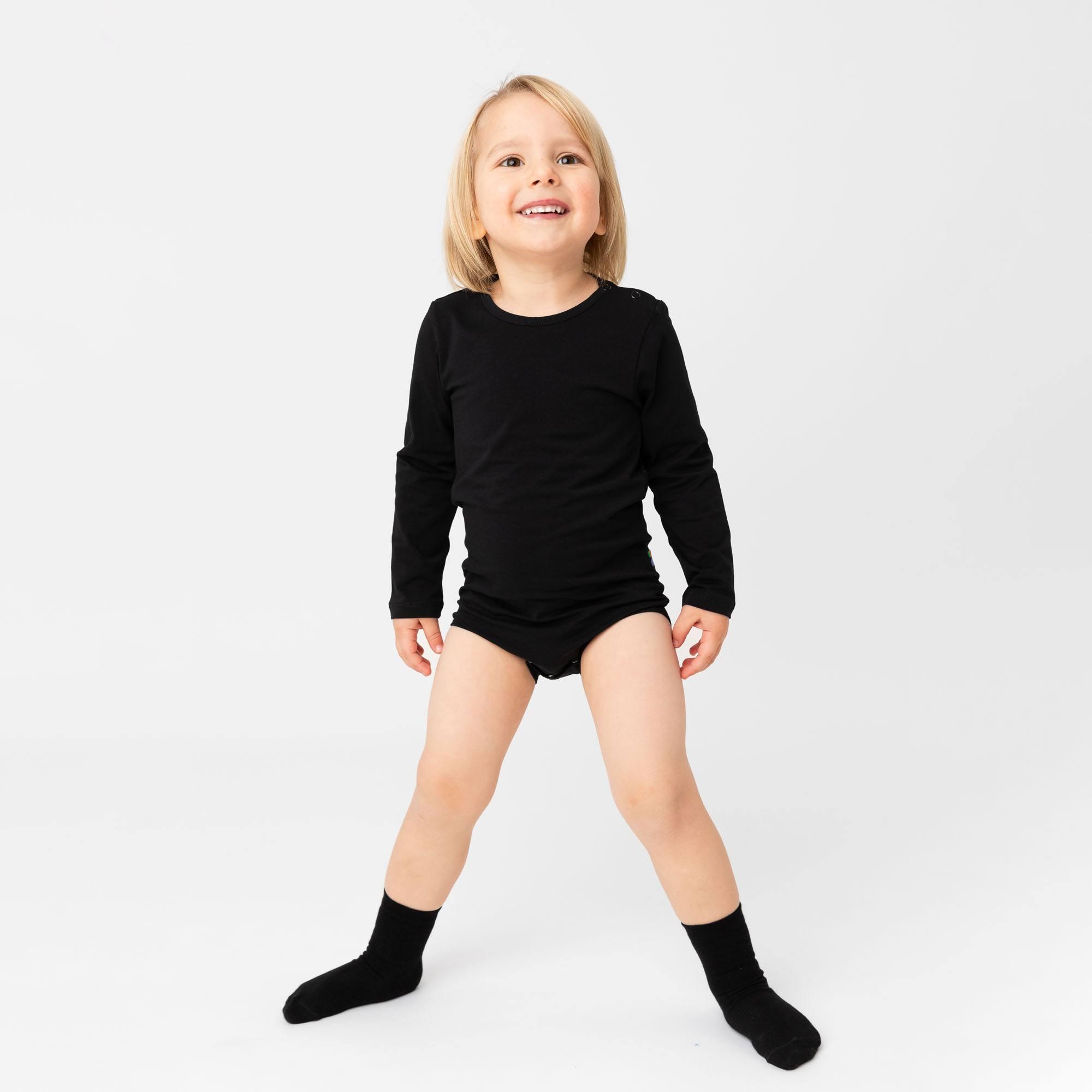 Black long sleeve bodysuit