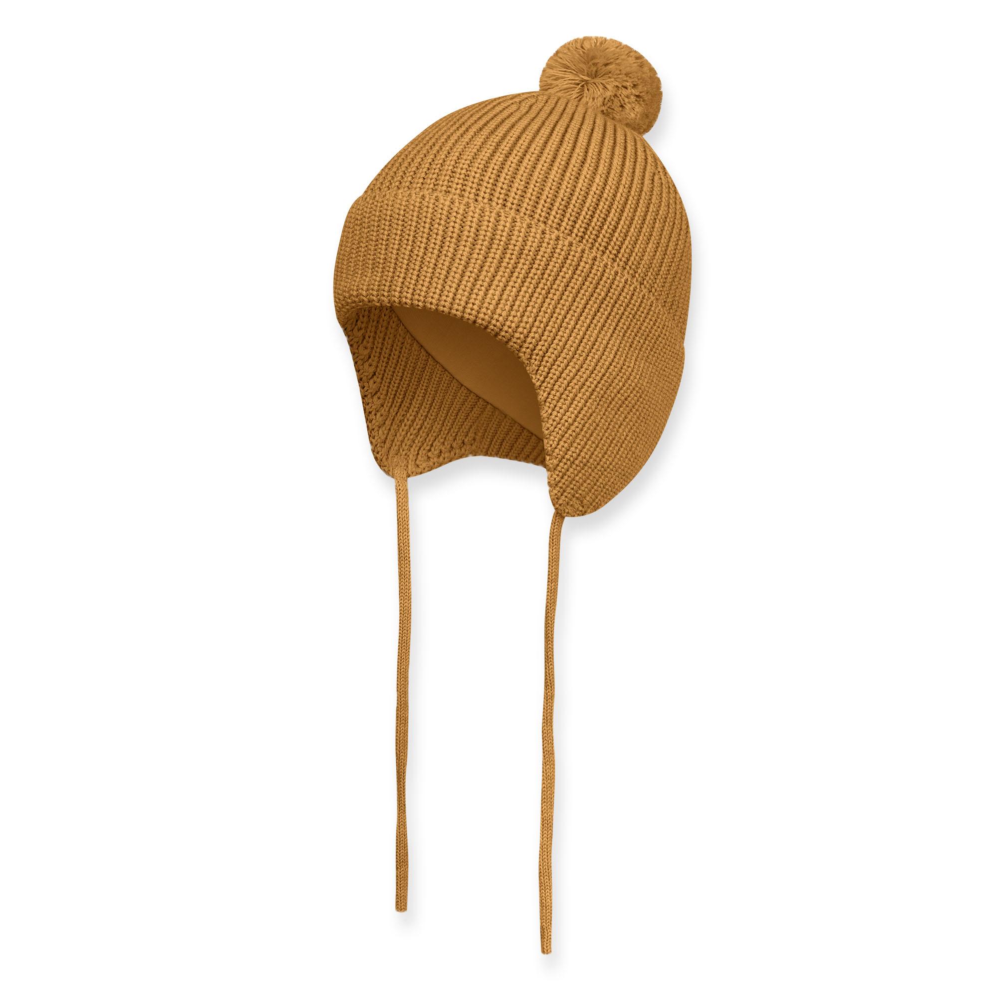 Mustard merino wool hat Baby