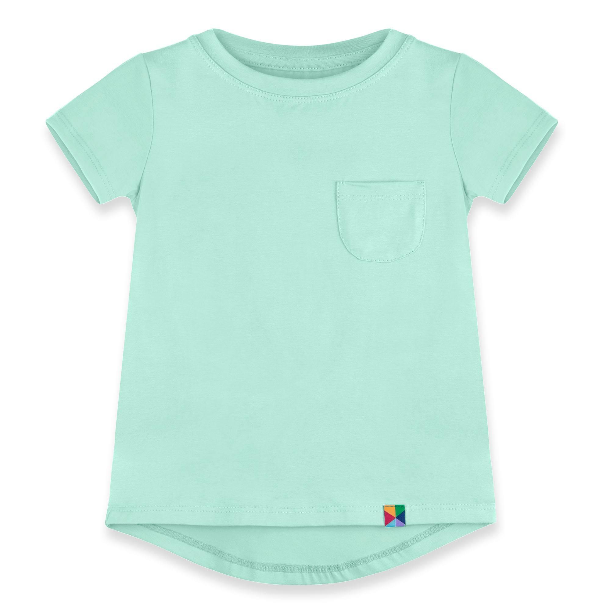 Mint T-shirt with a pocket Junior