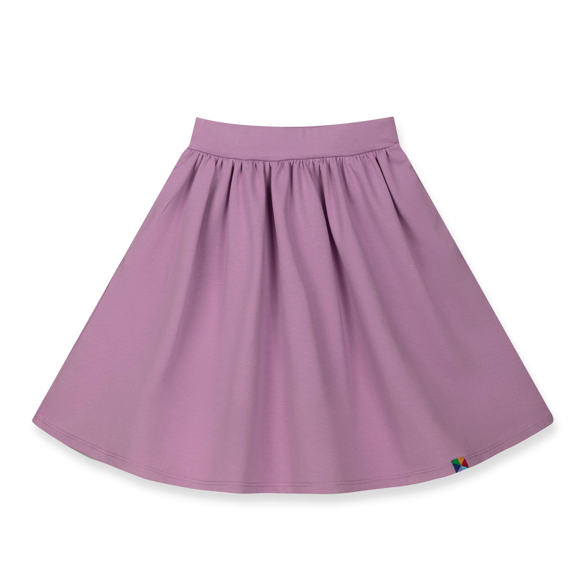 Light purple midi skirt with pockets