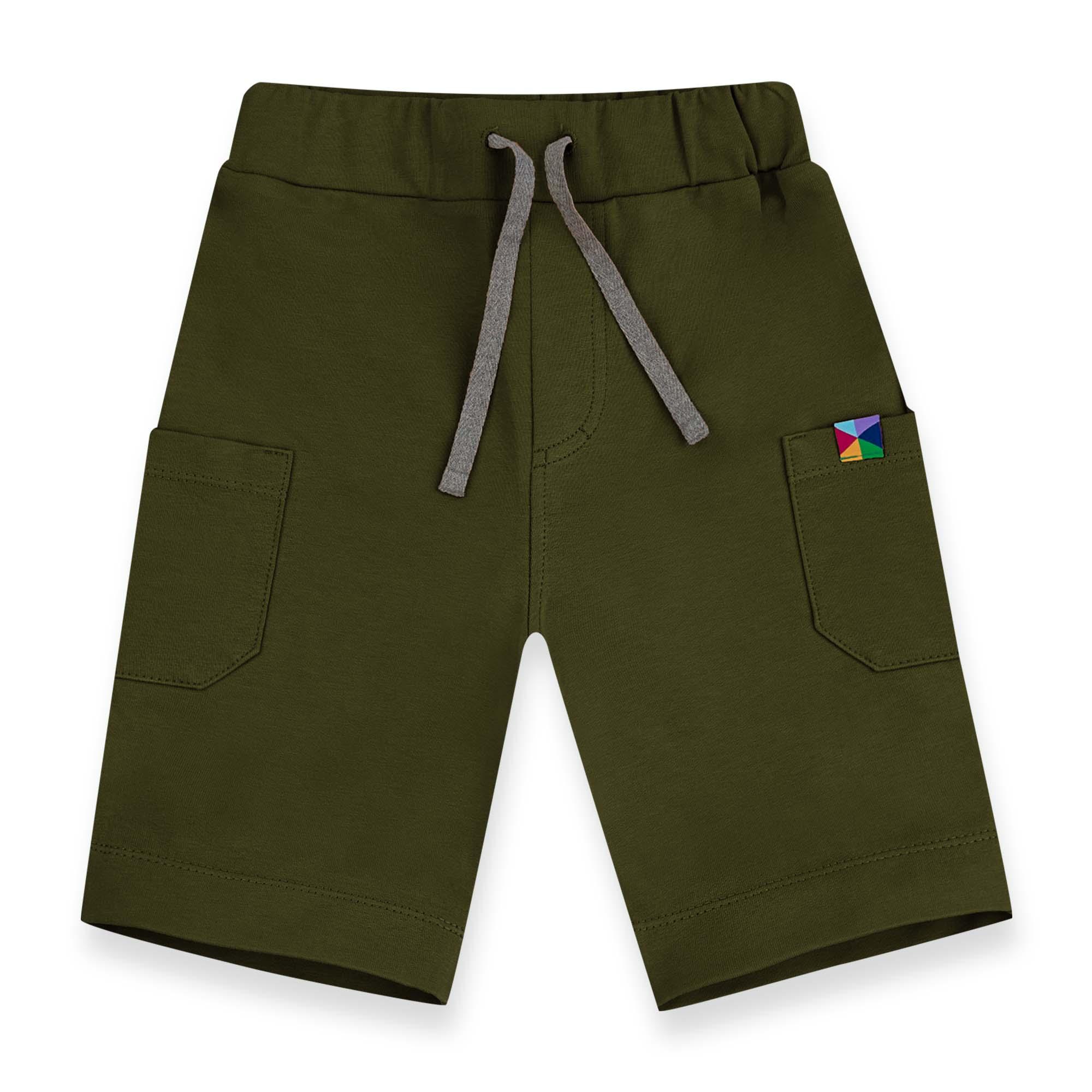 Khaki cargo shorts