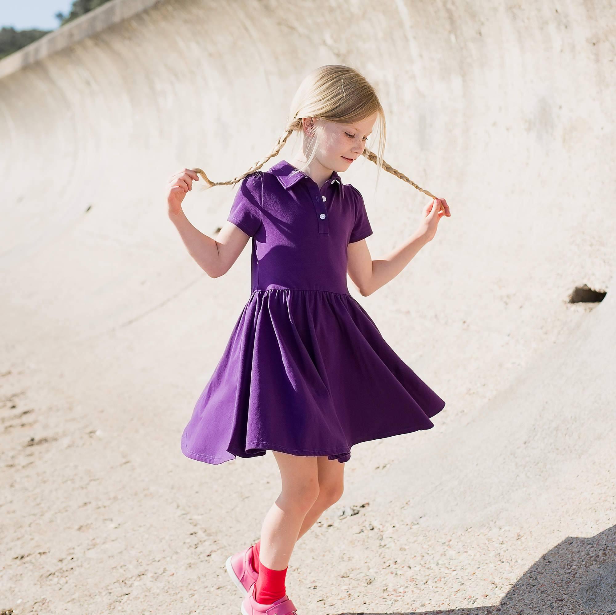 Violet polo dress