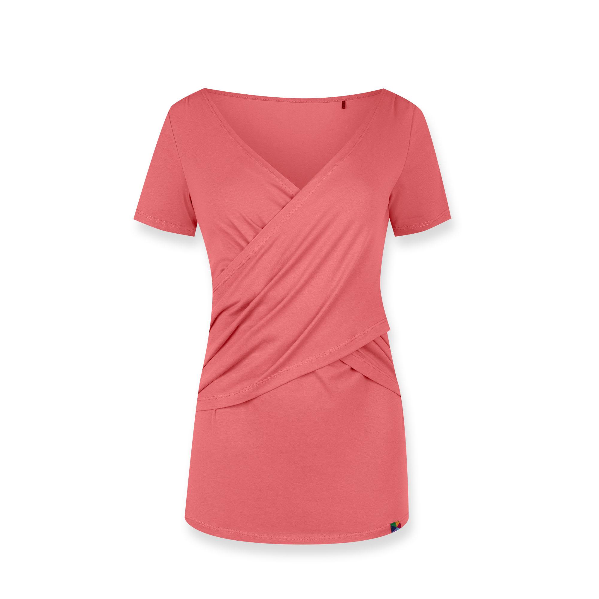 Coral nursing blouse