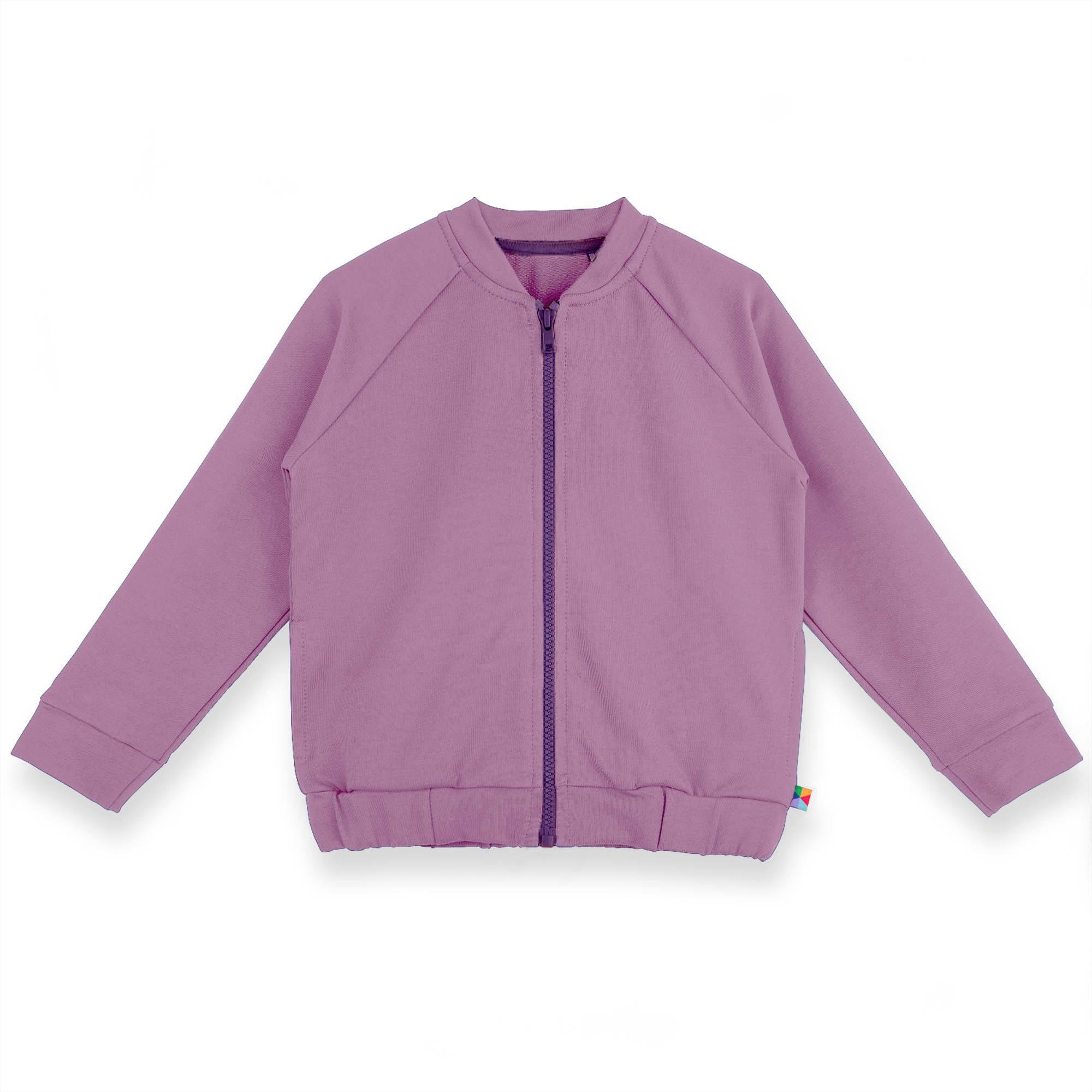 Light purple zip-up sweatshirt