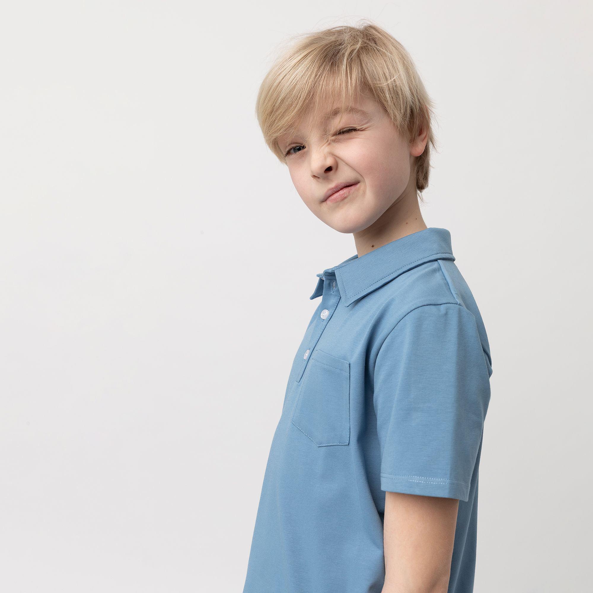 Sky blue polo shirt Junior