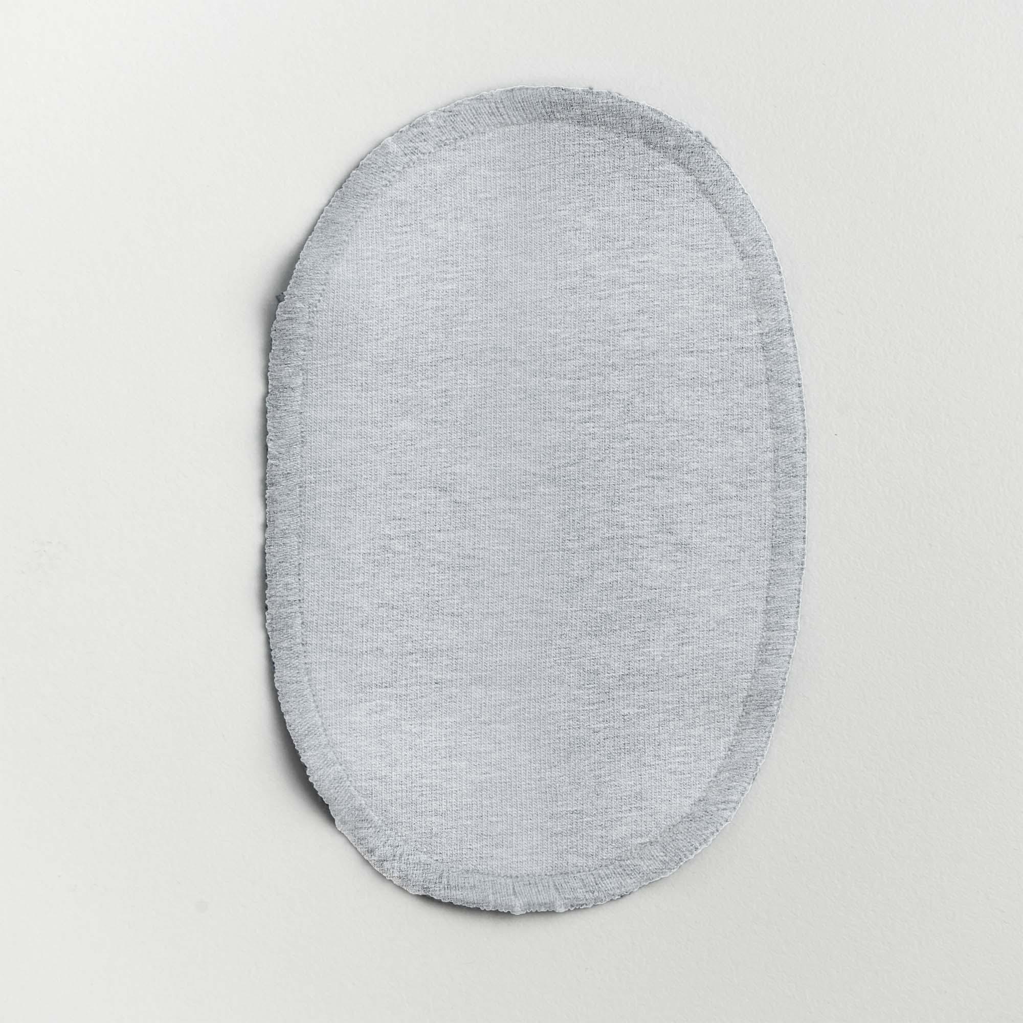 Grey melange patch set