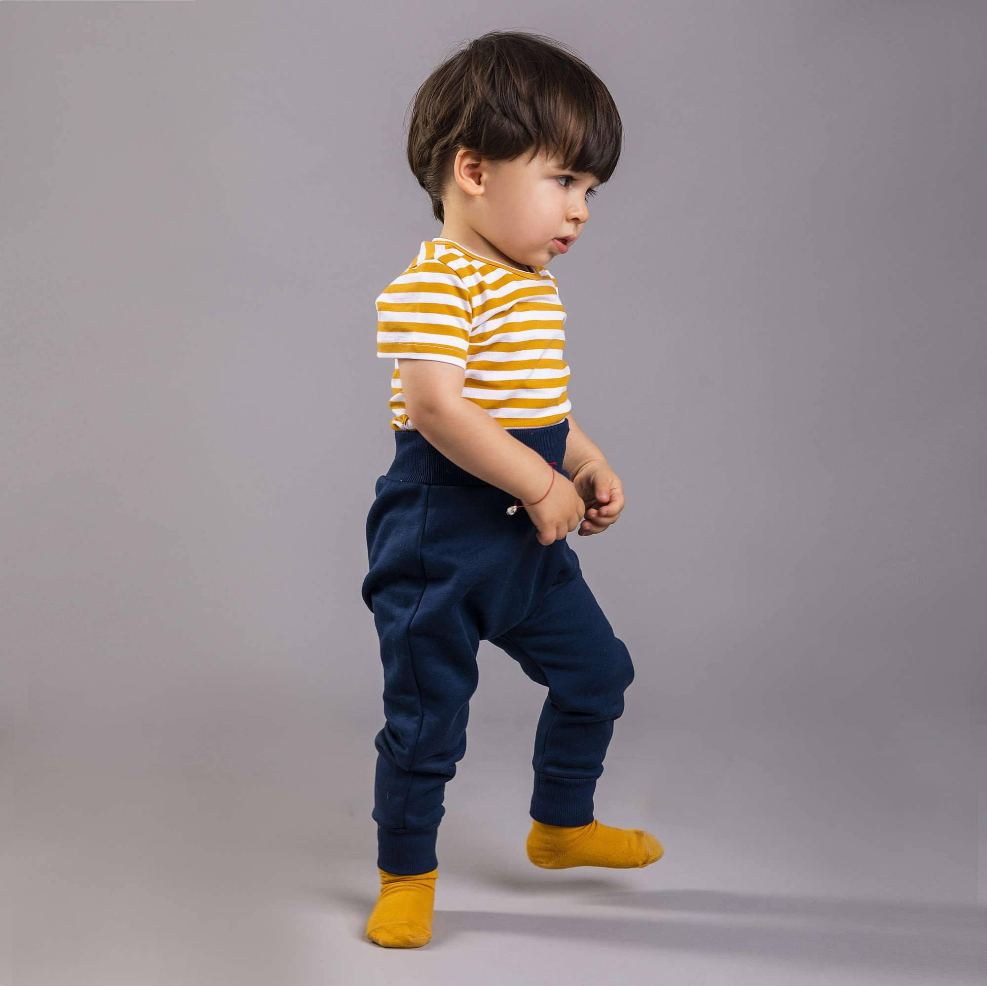 Mustard stripes short sleeve bodysuit