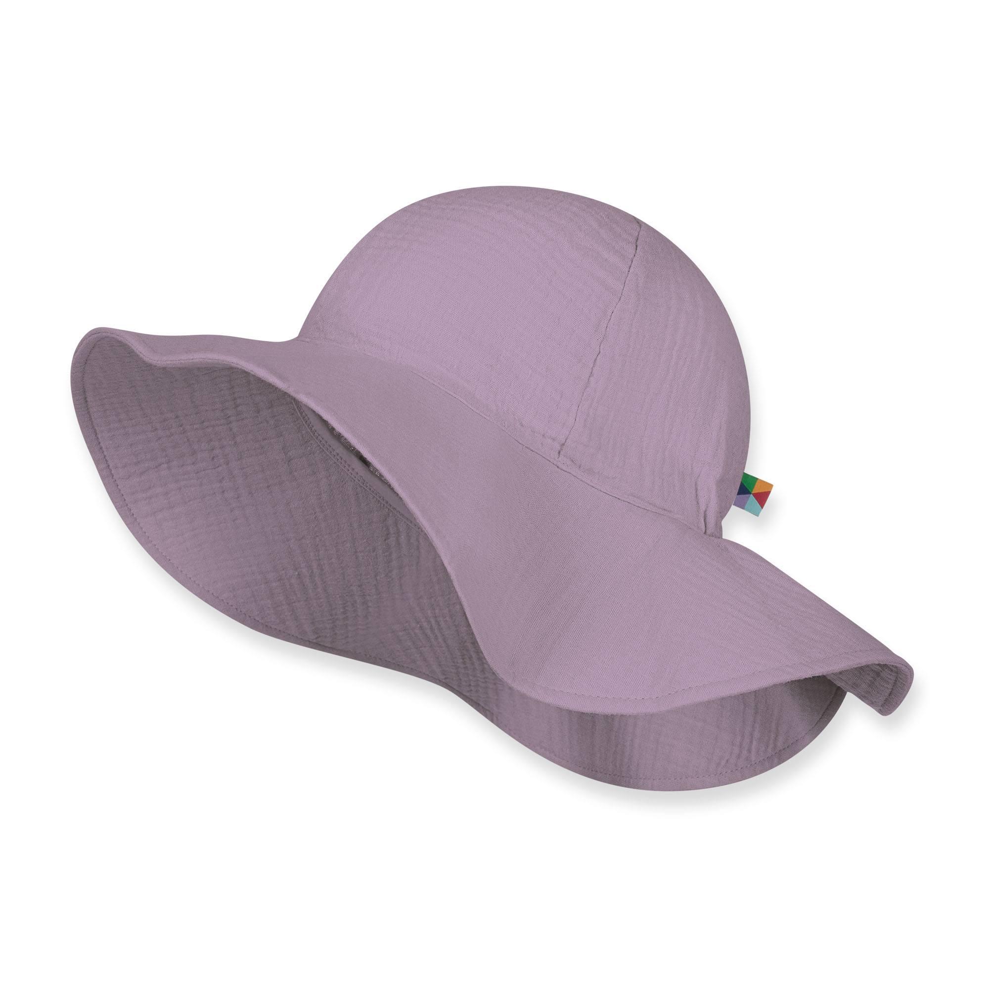 Heather muslin brimmed hat