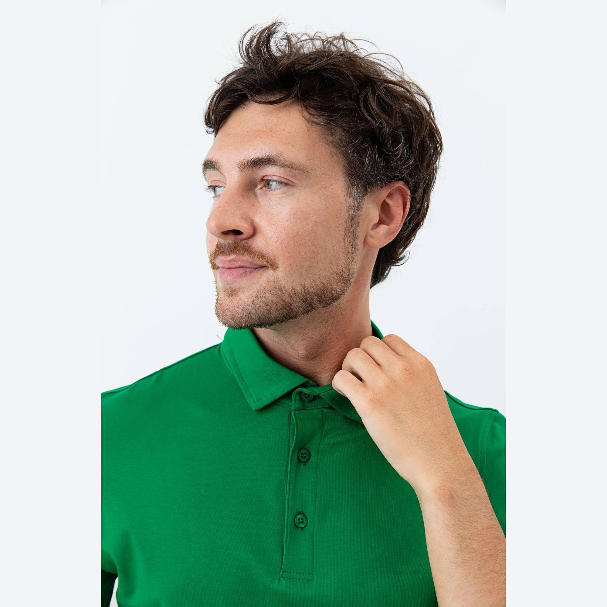 Green polo shirt Men