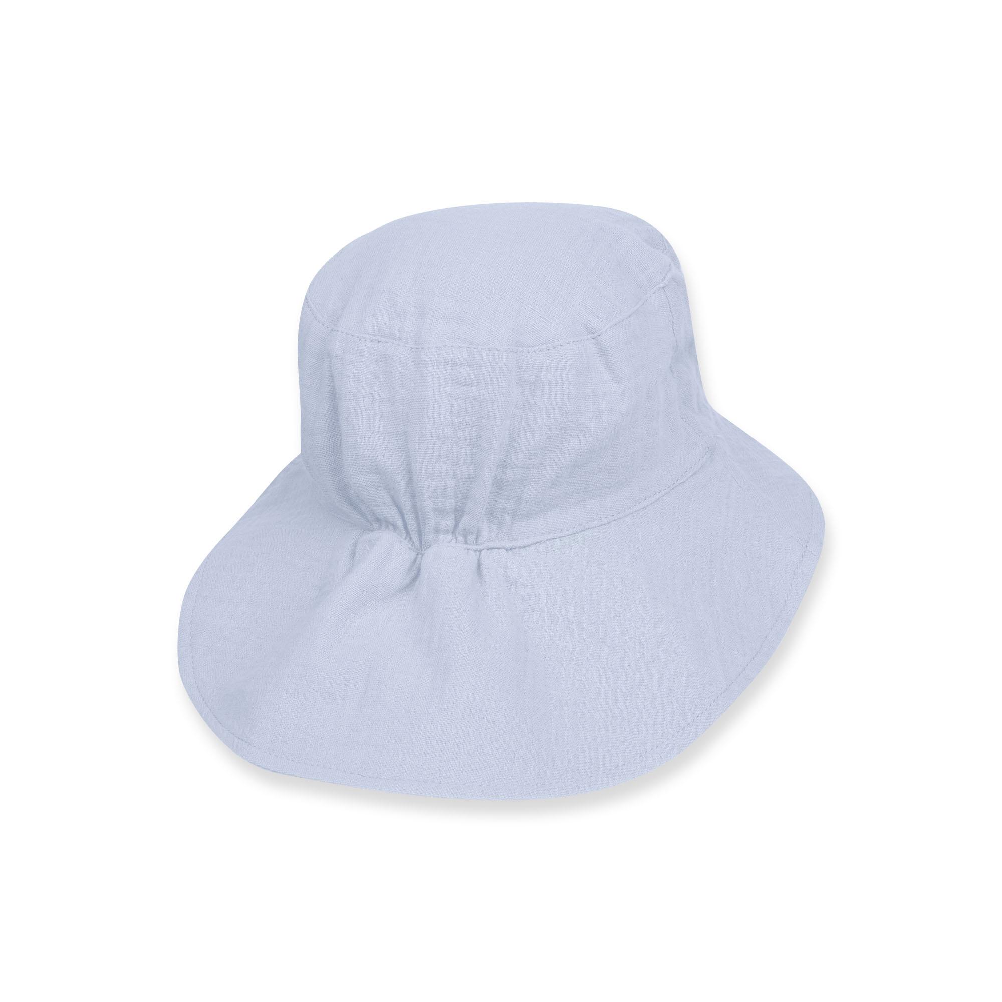 Light blue muslin hat