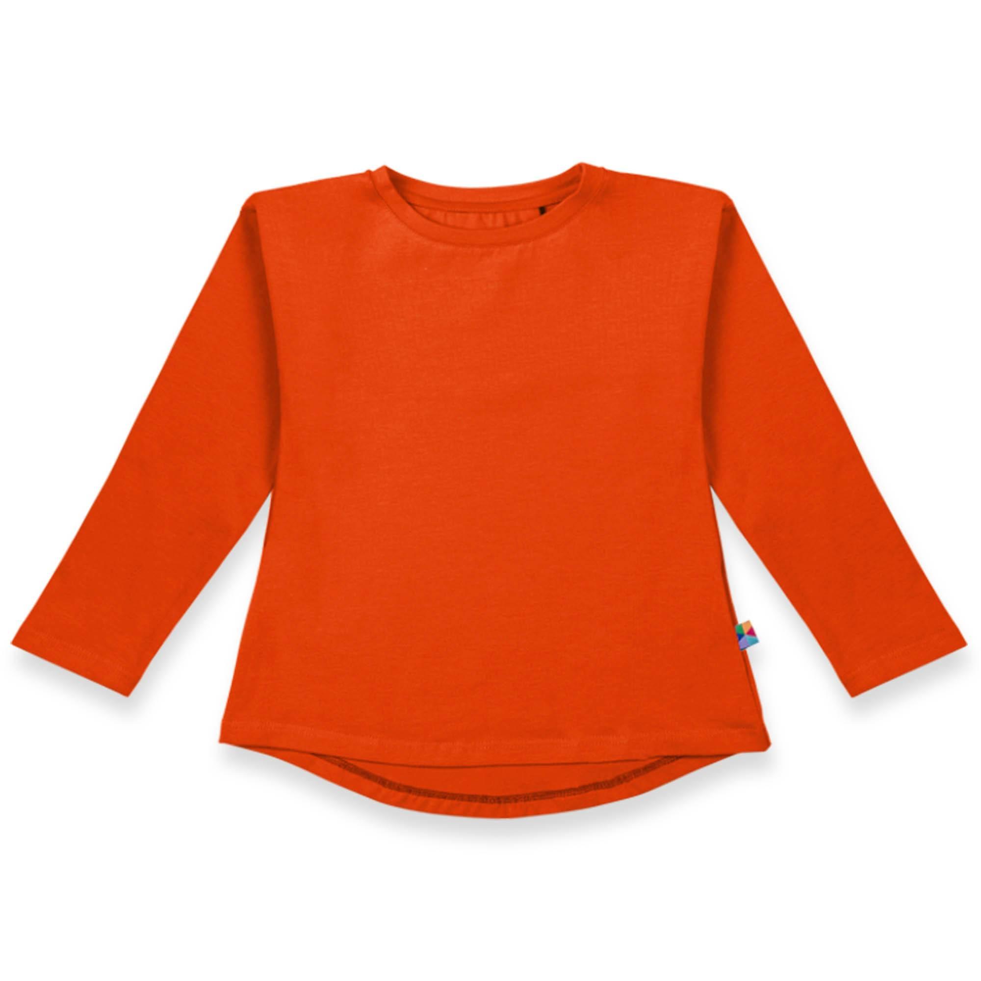 Orange high-low hem shirt