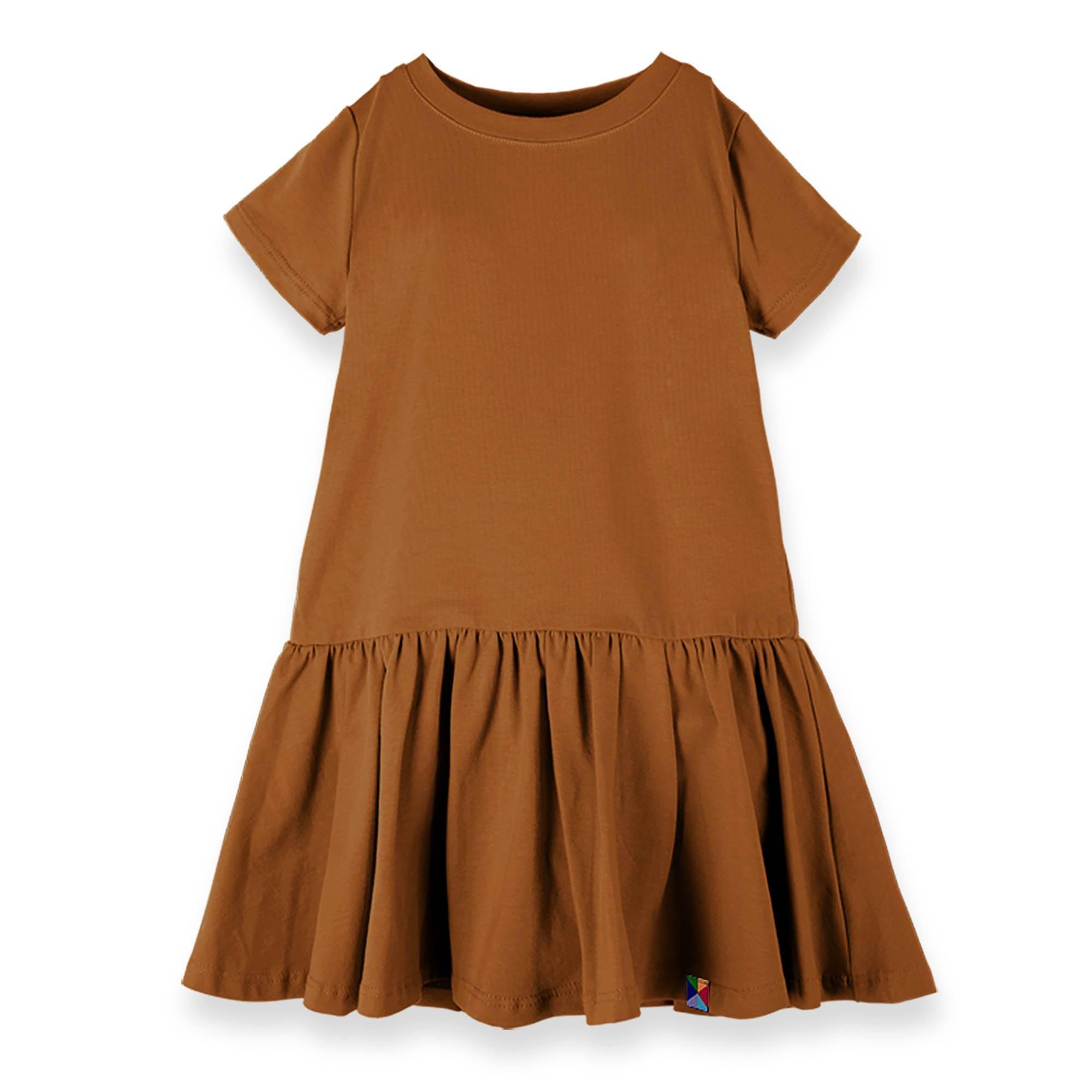 Caramel frill dress Junior